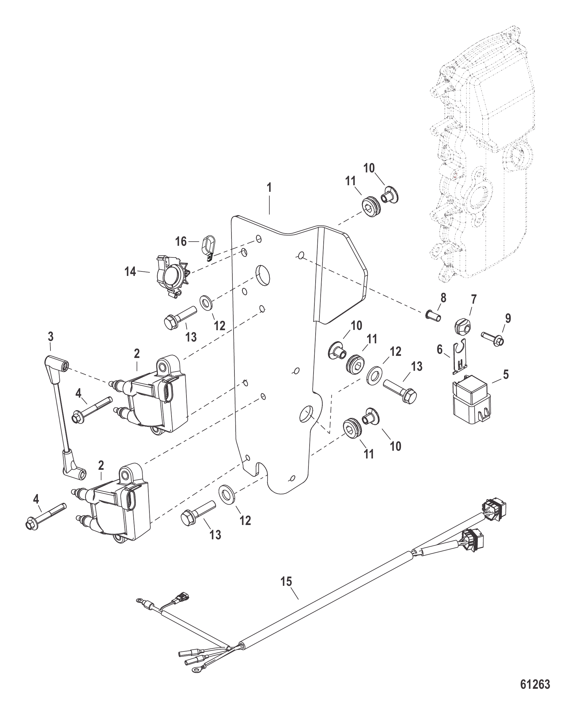 点火线圈支架 Ignition Coil Mounting