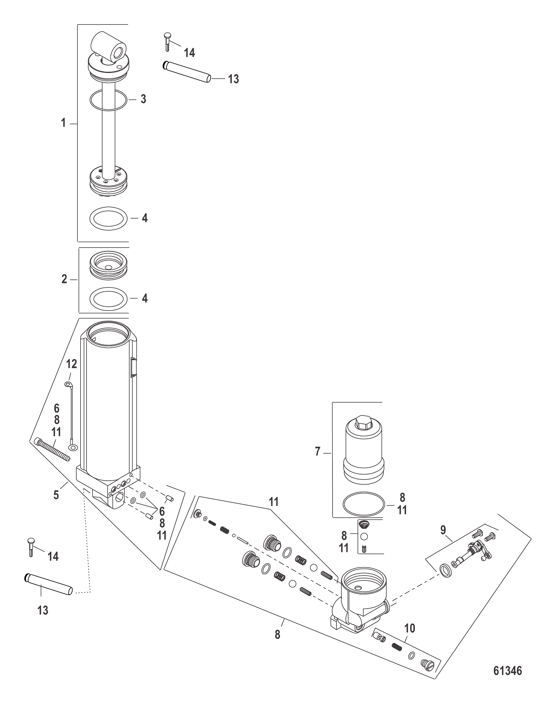 手动倾斜装置组件 Manual Tilt Components