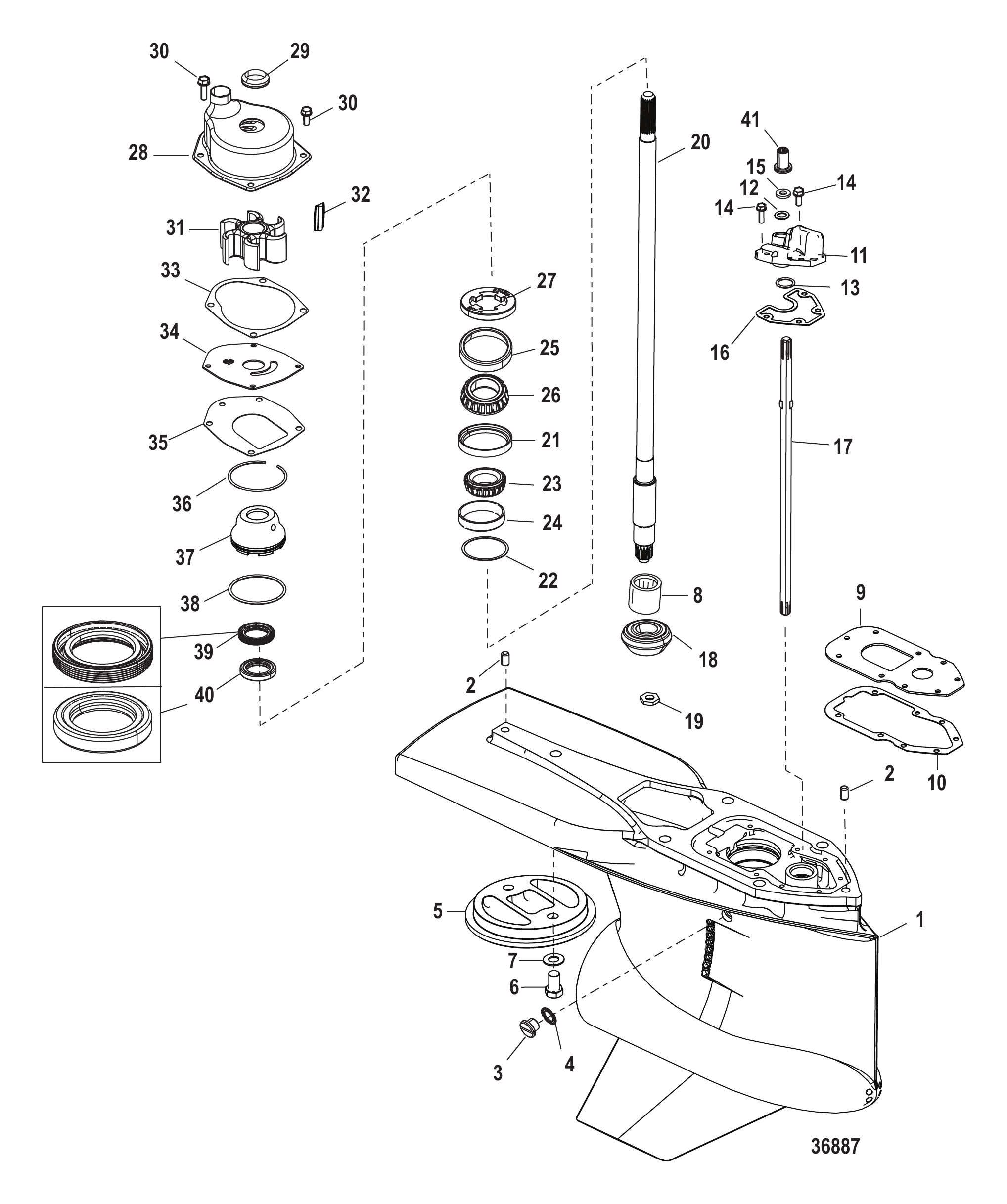 齿轮箱驱动轴 Gear Housing Driveshaft