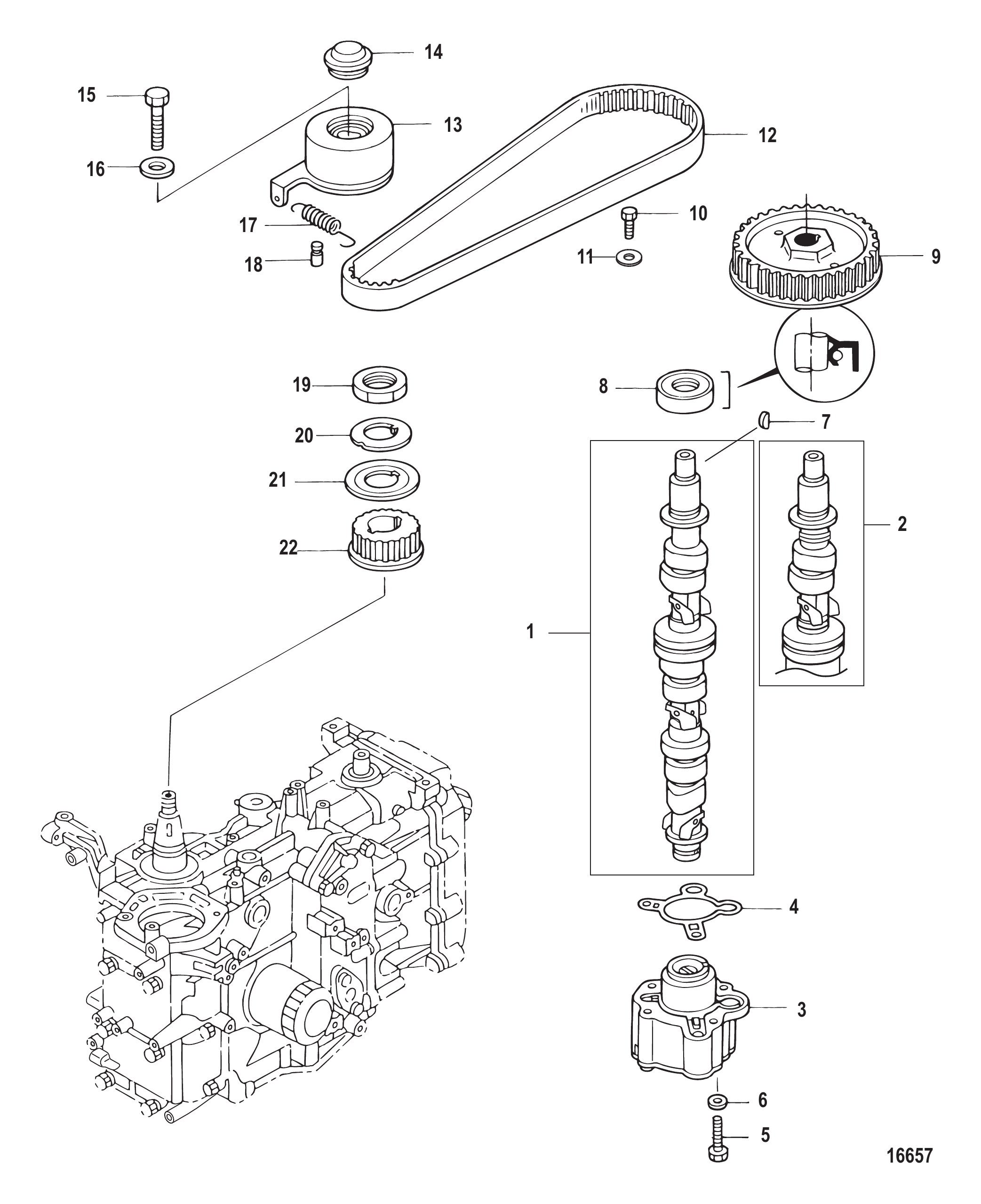 凸轮轴/油泵 Camshaft/Oil Pump