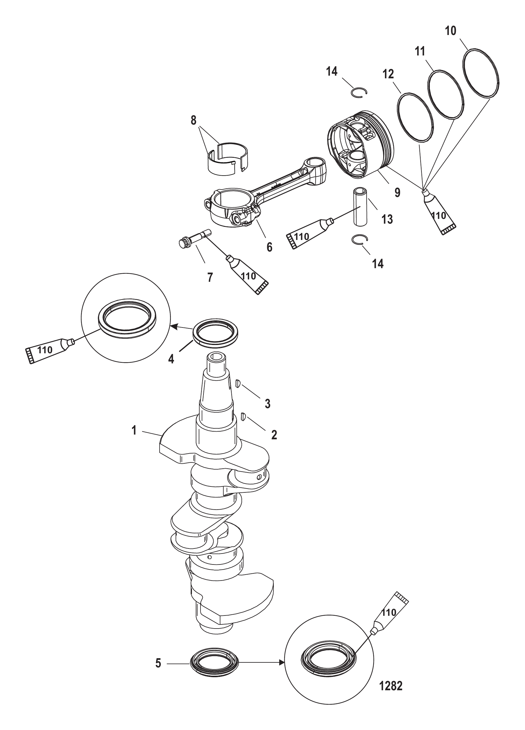 曲轴、活塞及连杆 Crankshaft, Pistons and Connecting Rods