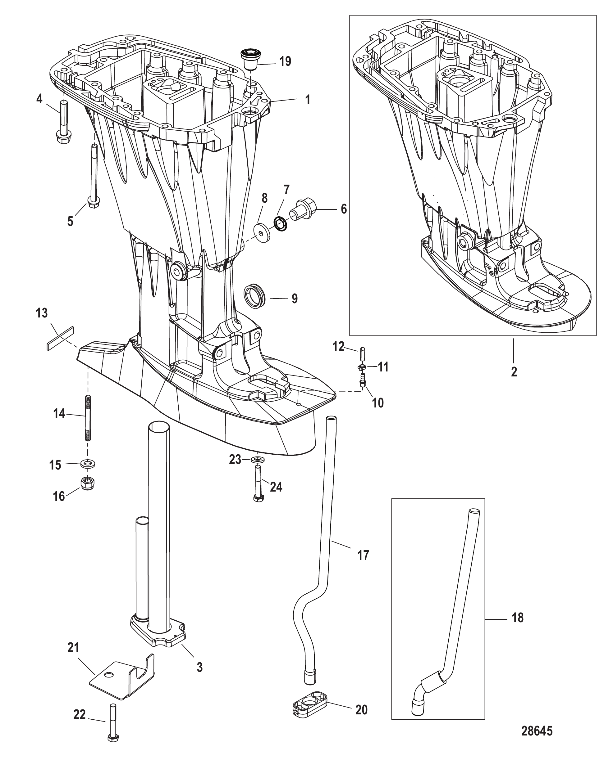 驱动轴壳体 Driveshaft Housing