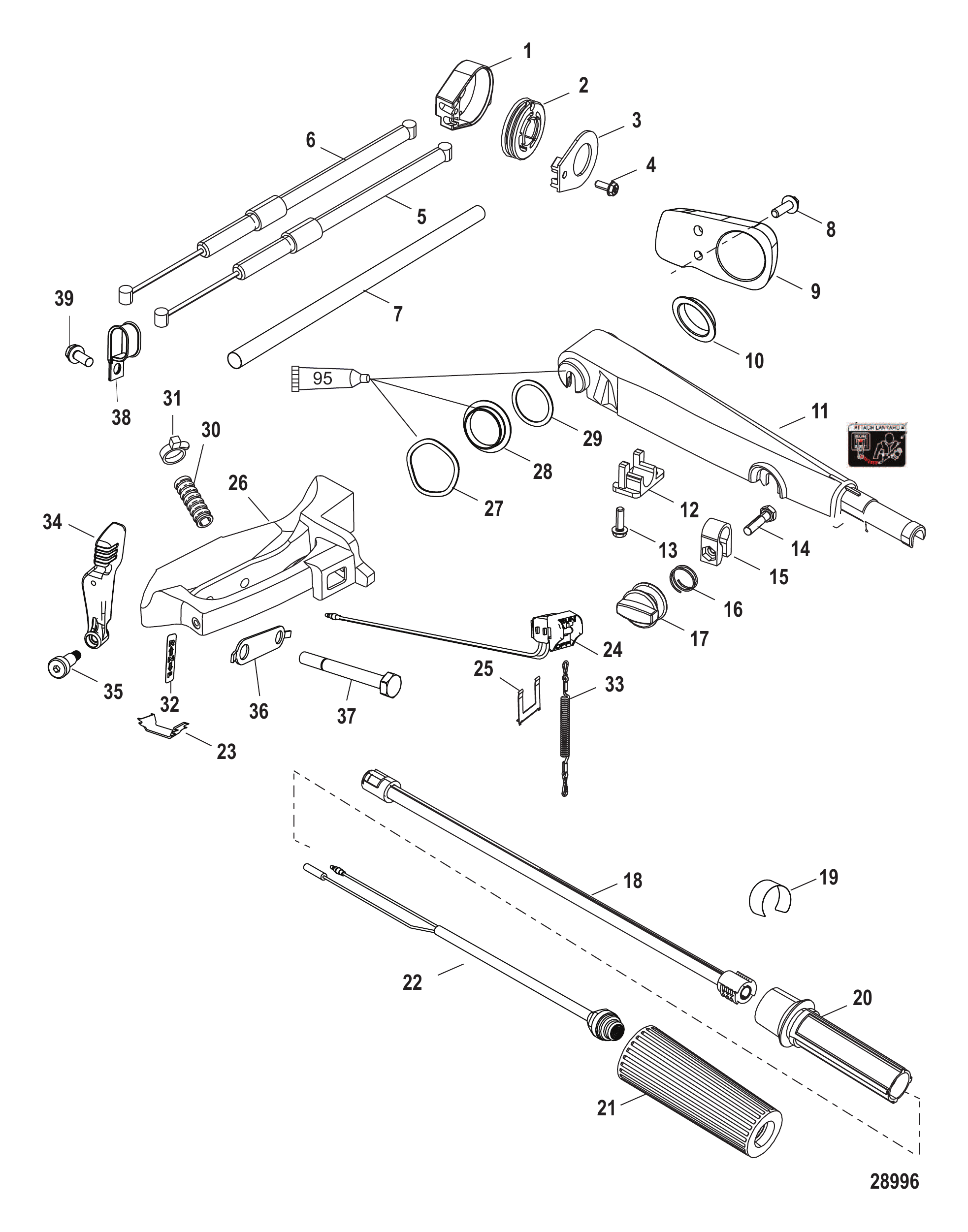 舵柄手柄 Tiller Handle