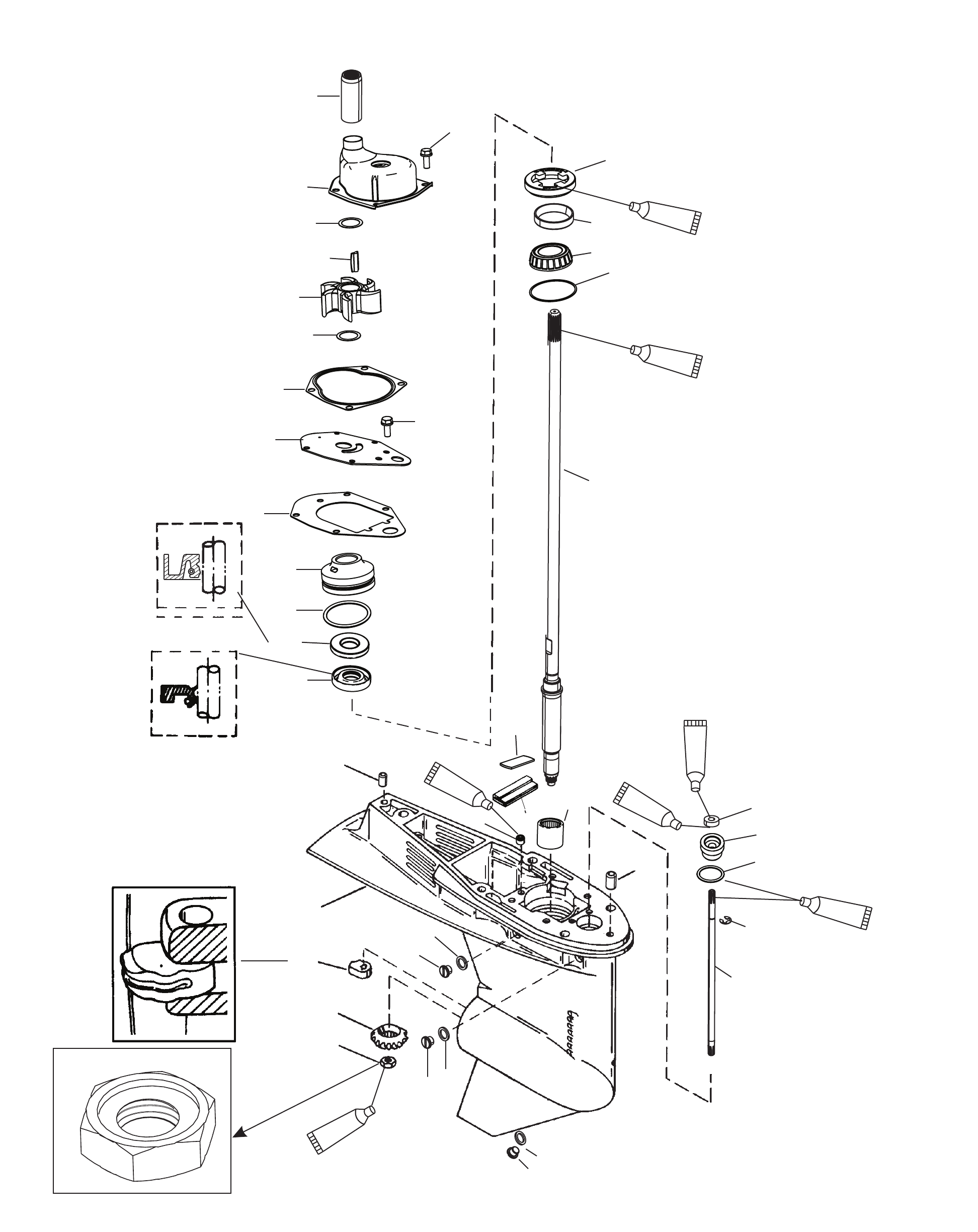 Gear Housing Driveshaft - 1.83:1 Gear Ratio