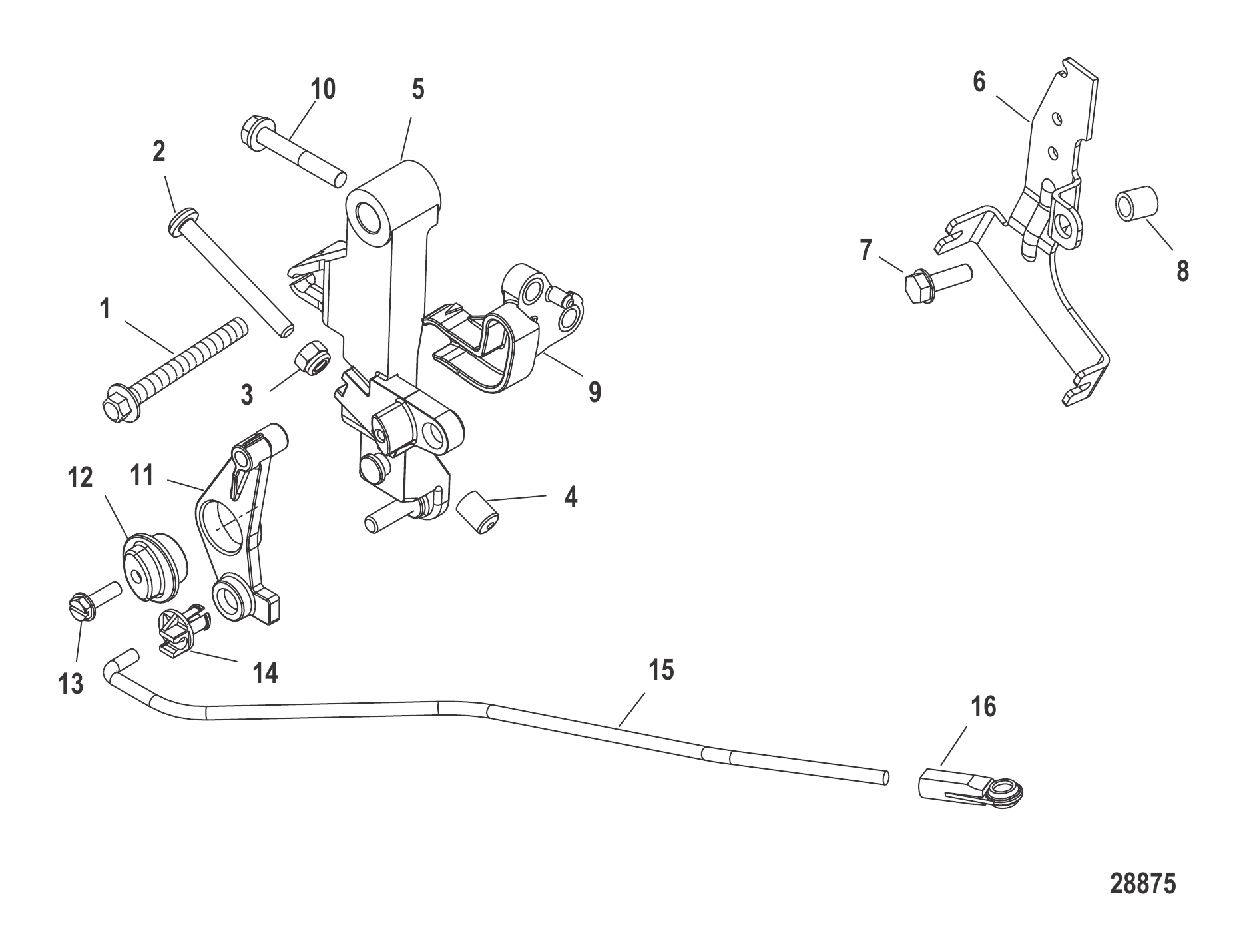 Throttle Linkage Tiller