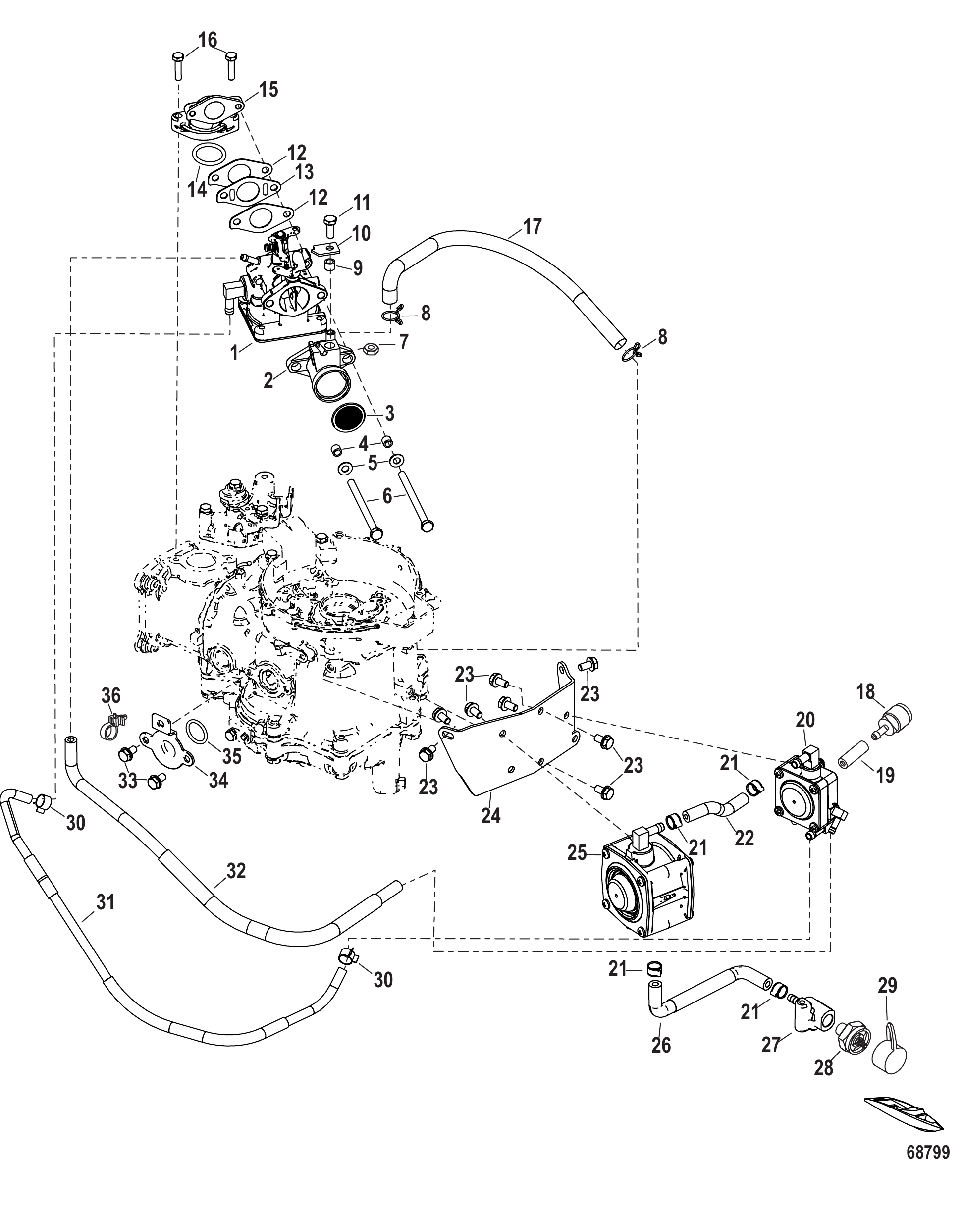 混合器与进气总成 Mixer and Intake Assembly