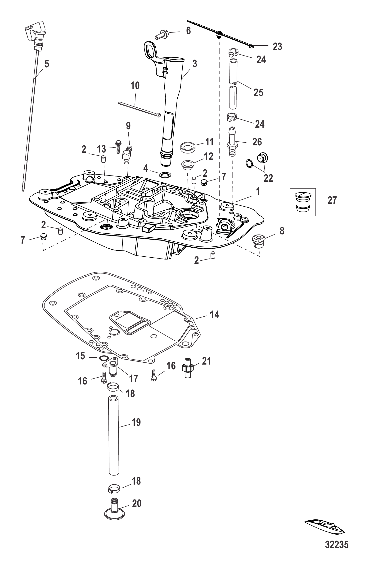 适配板 1C768348及以下 Adapter Plate 1C768348 and Below