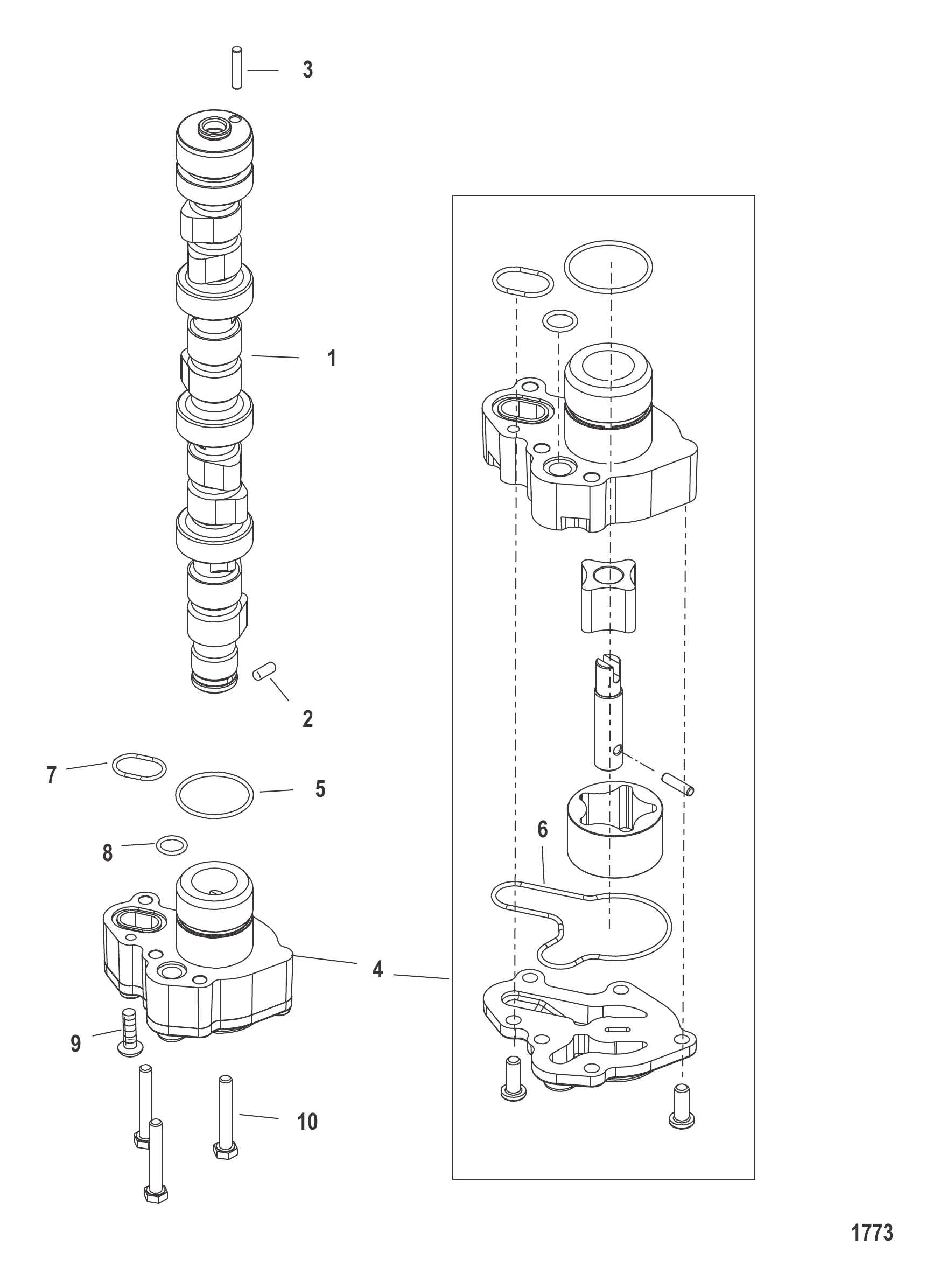 凸轮轴和油泵 Camshaft and Oil Pump