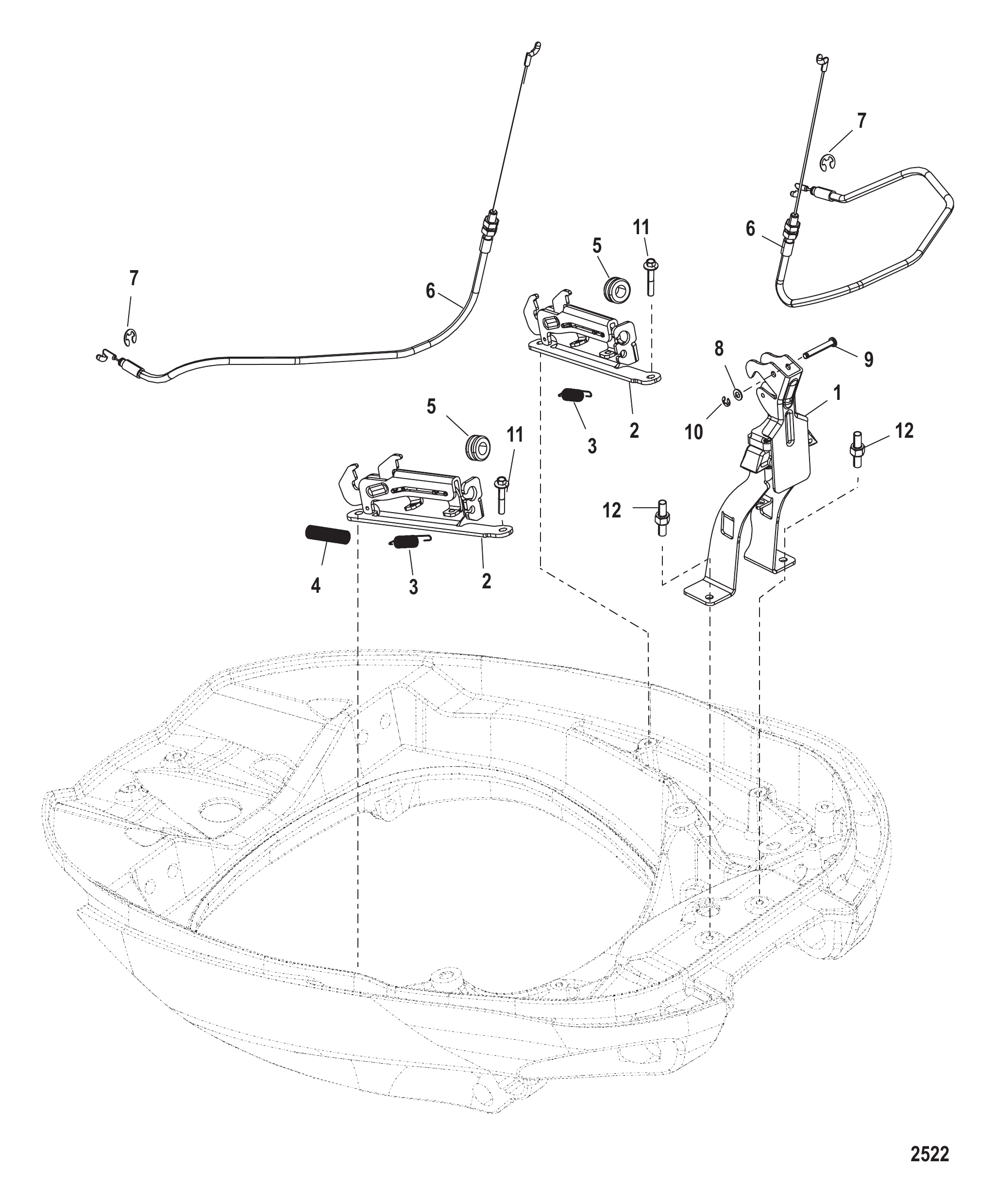外罩锁扣装置 Cowl Latching