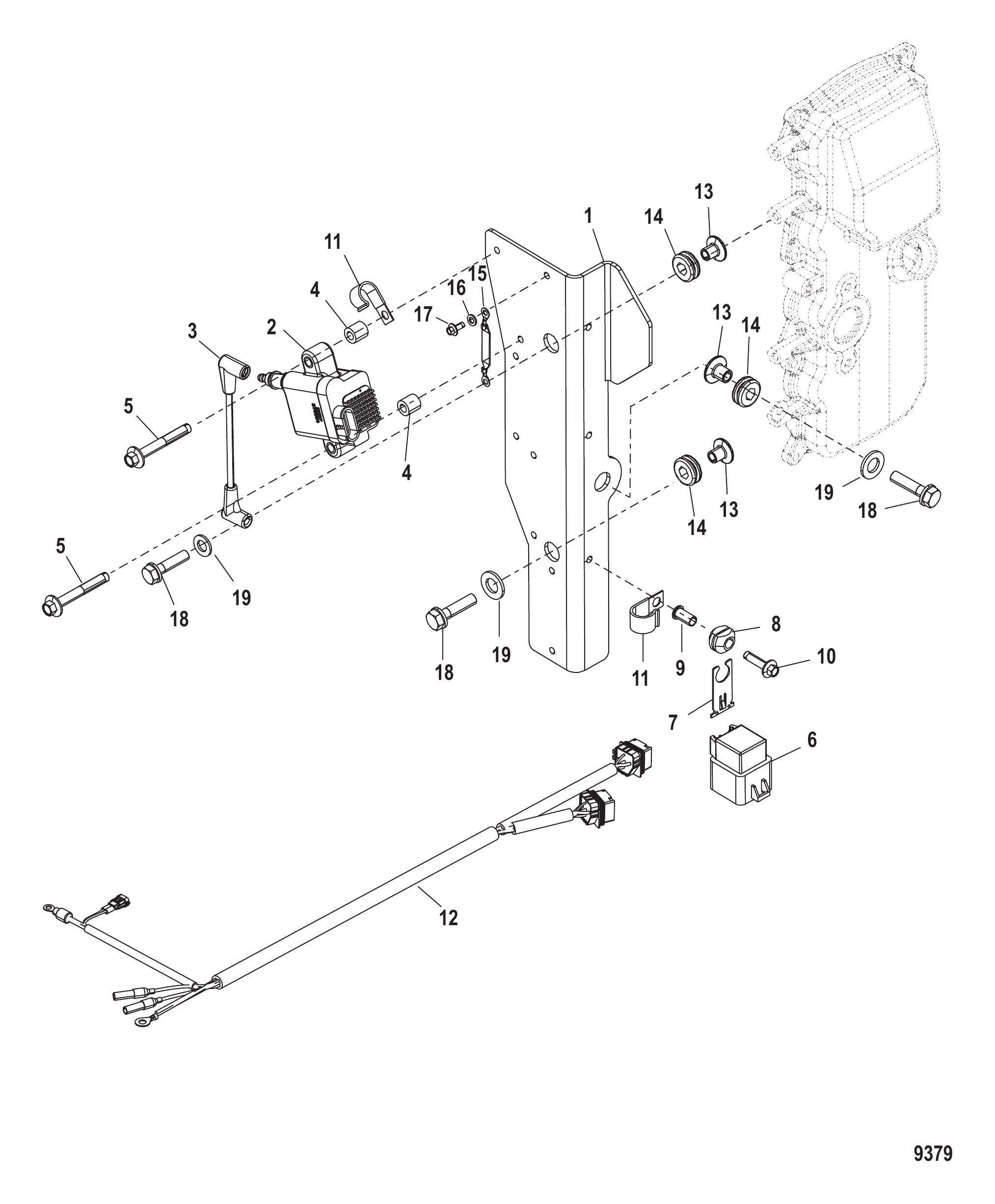 Coil Mounting USA-1B227000/Bel-0P401000 and Up