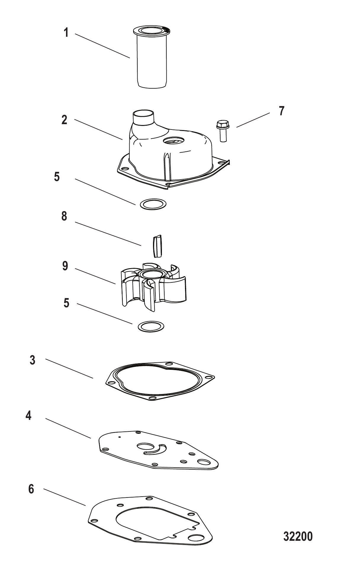 喷水推进泵组件 Jet Water Pump Components