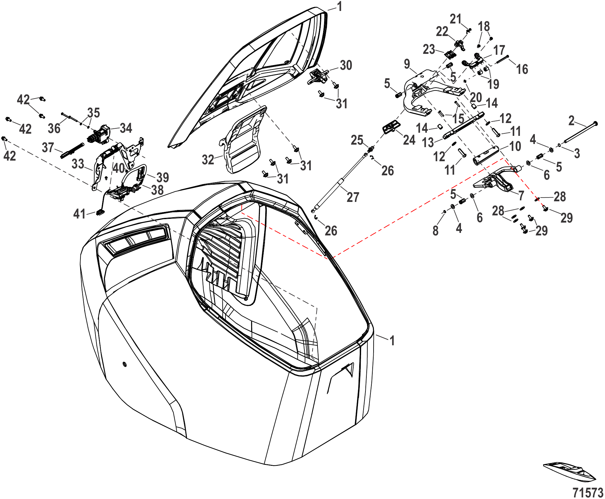 Top Cowl Latching