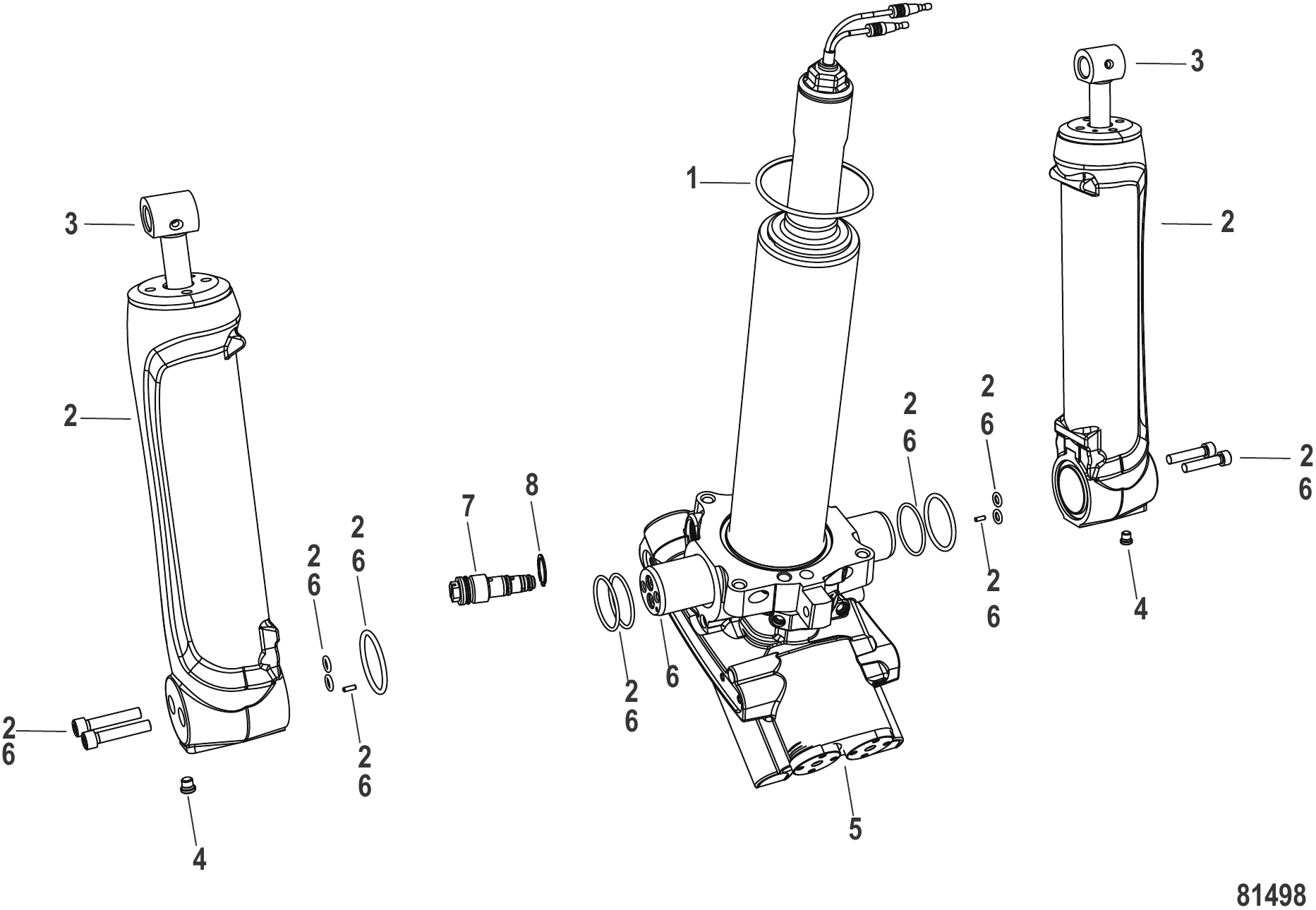 动力升降组件 8M0218975 Power Trim Components 8M0218975