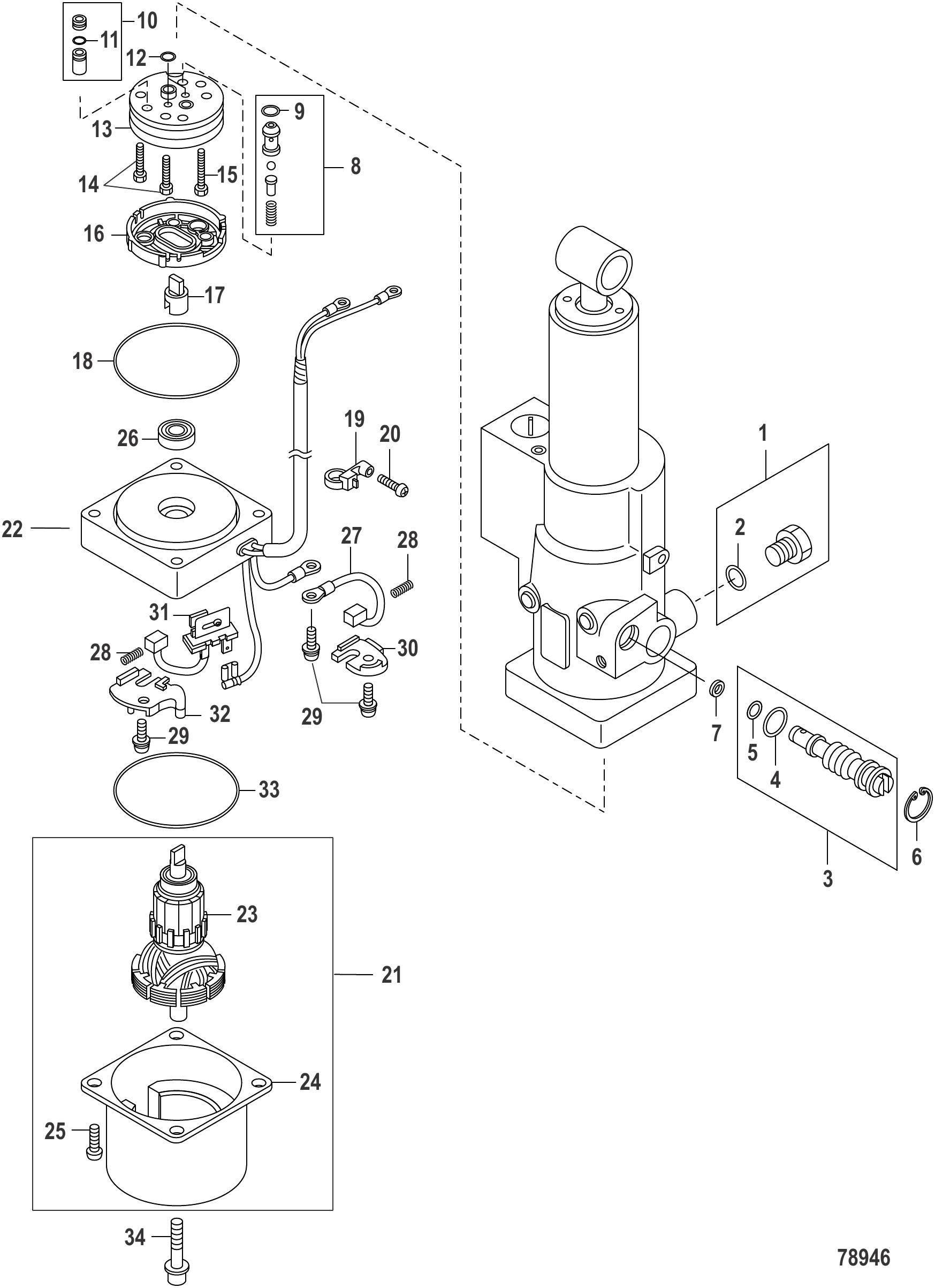 动力倾斜组件 Power Tilt Components