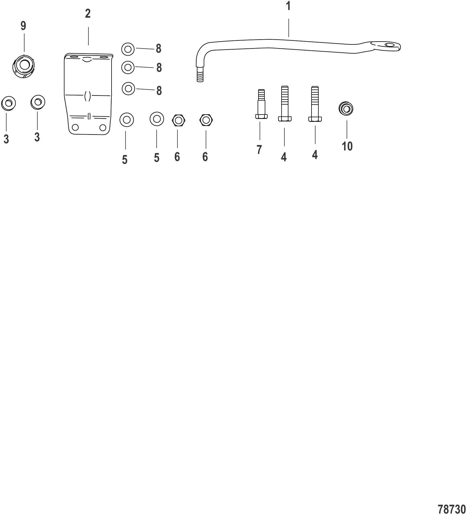转向连杆安装套件 17024A03 Steer Link Rod Attaching Kit 17024A03