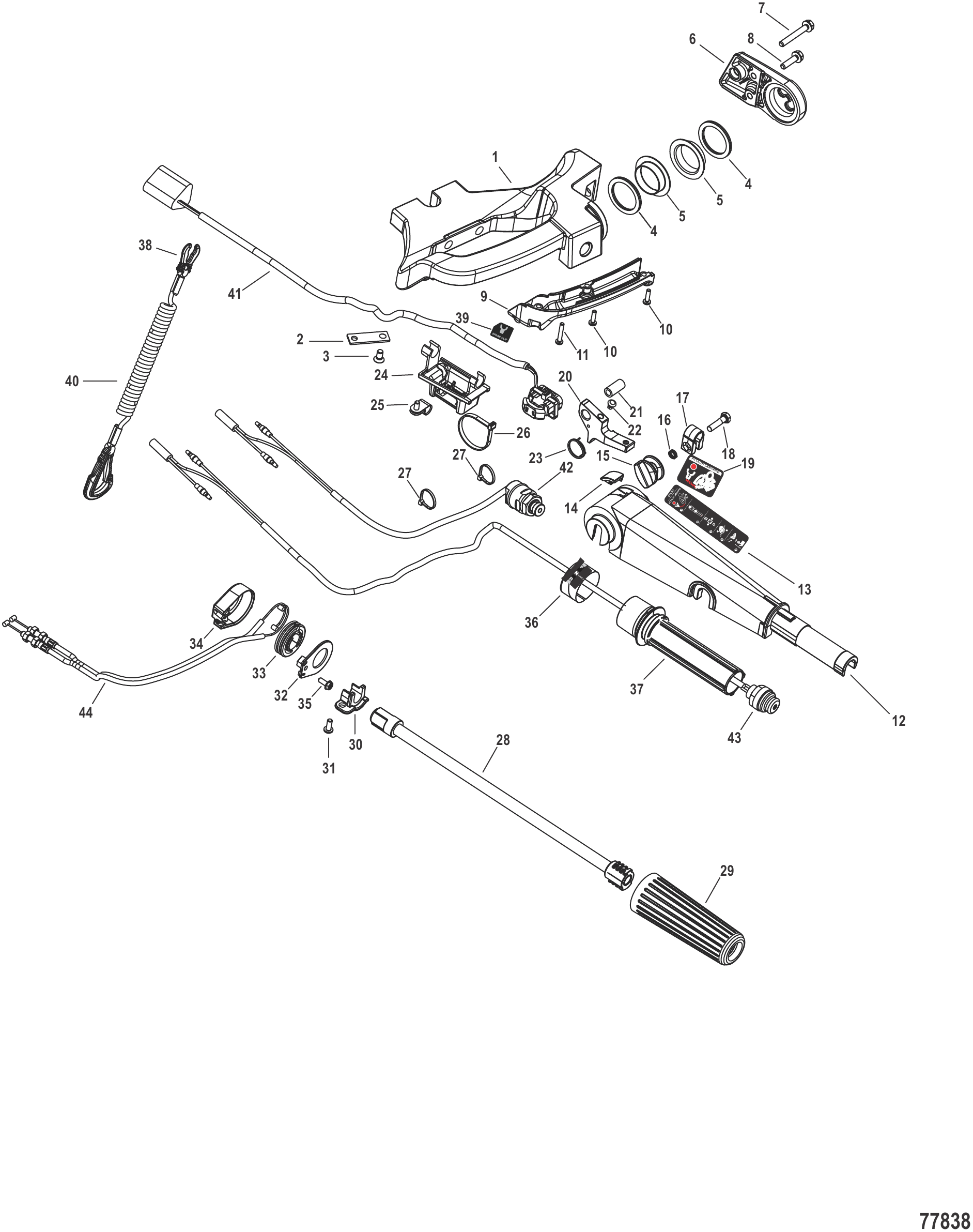 舵柄手柄 Tiller Handle