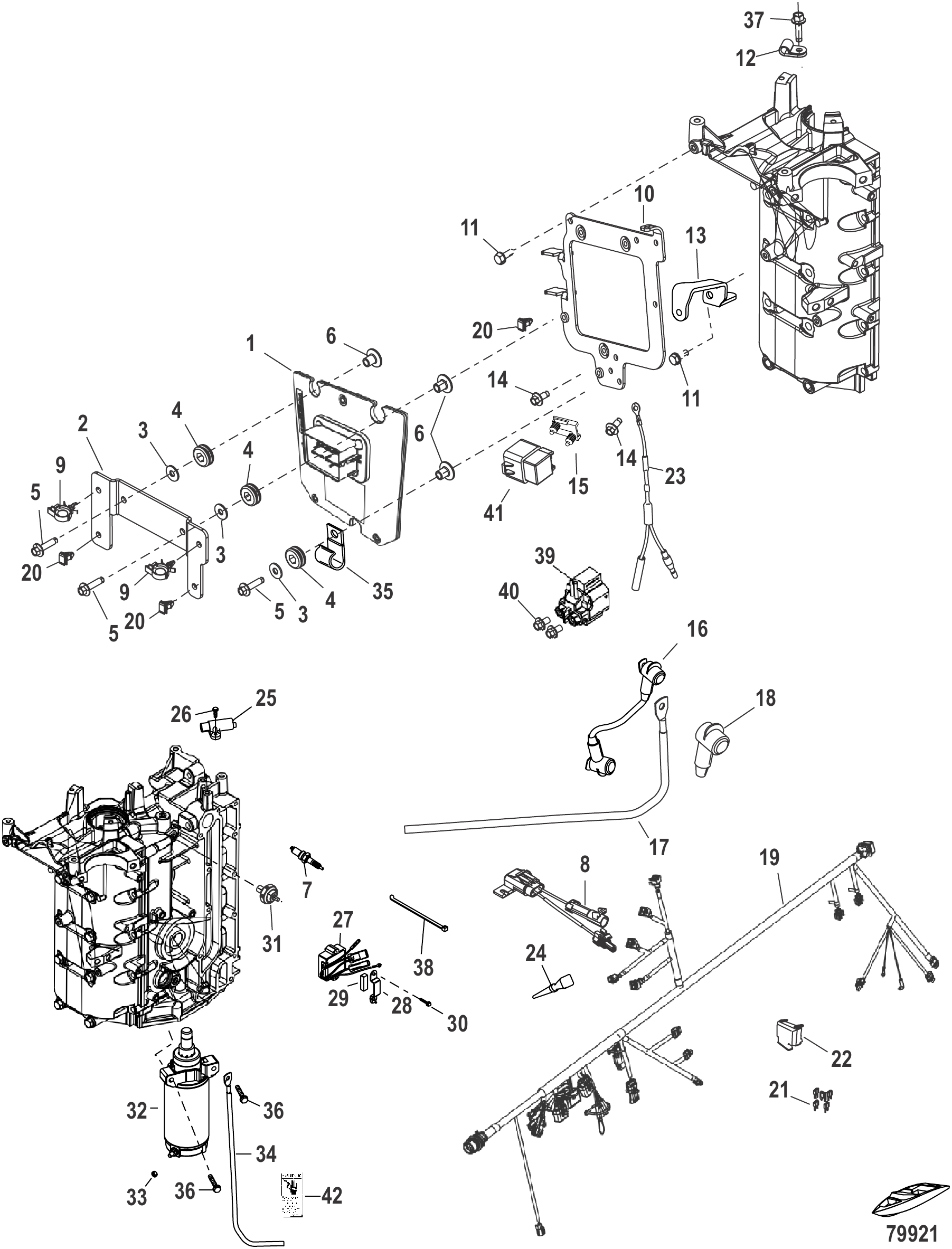 Electrical Components Engine Harness and PCM