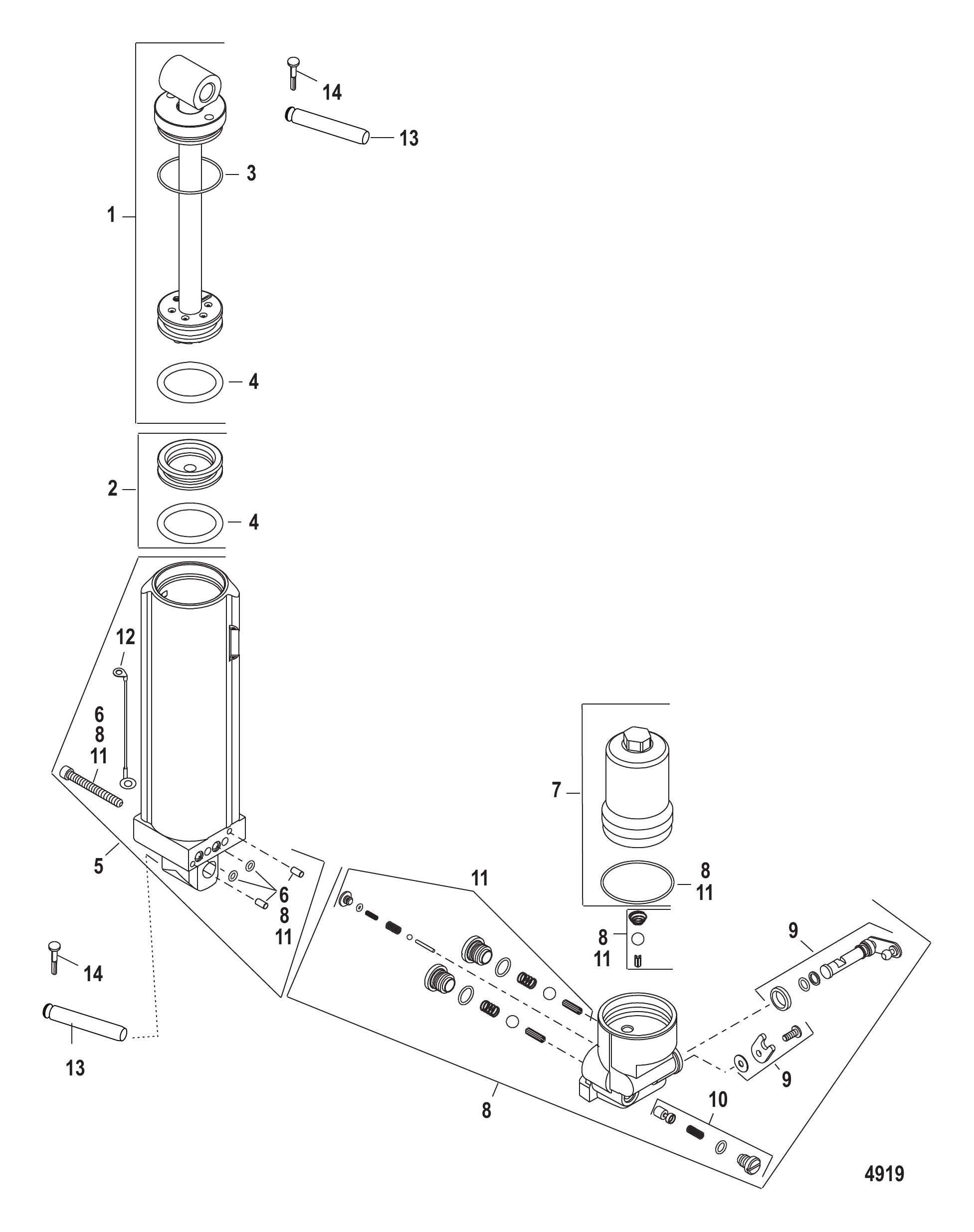 手动倾斜装置组件 Manual Tilt Components