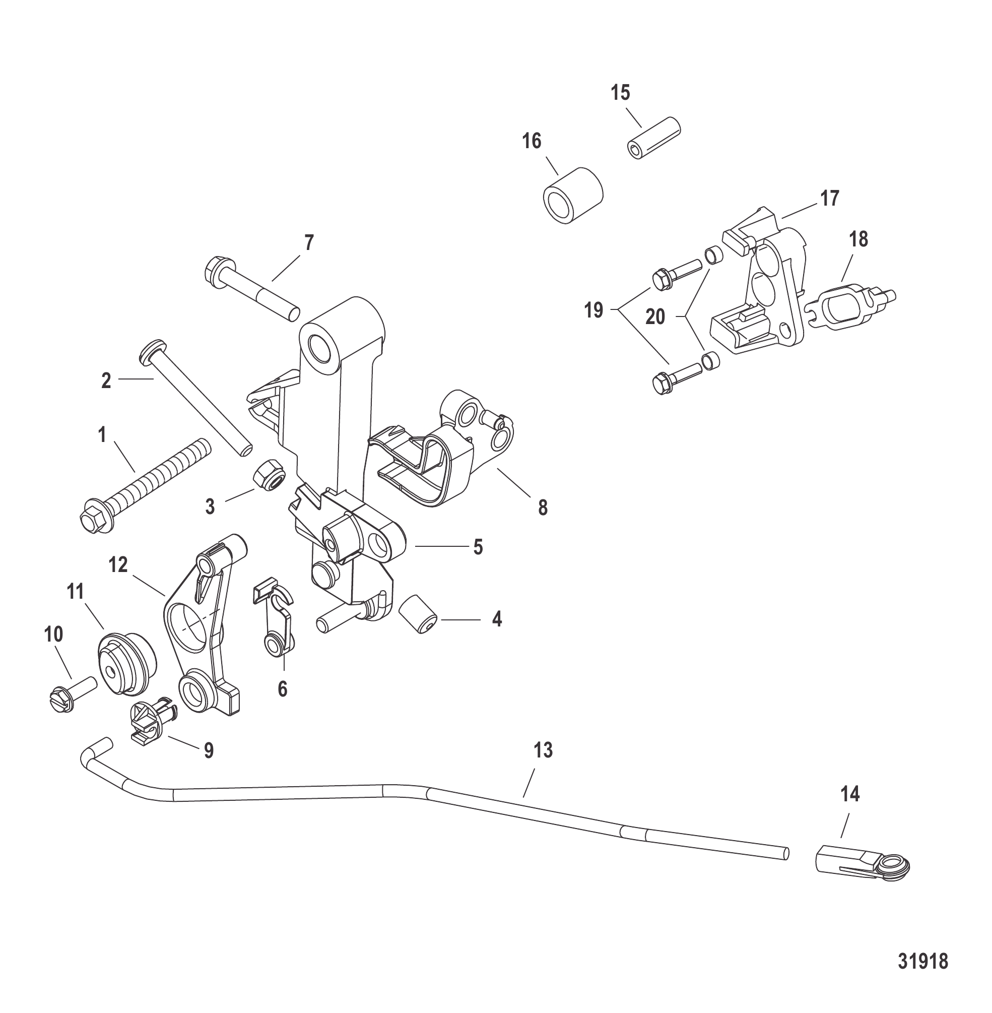油门连杆-喷泵型 Throttle Linkage Jet