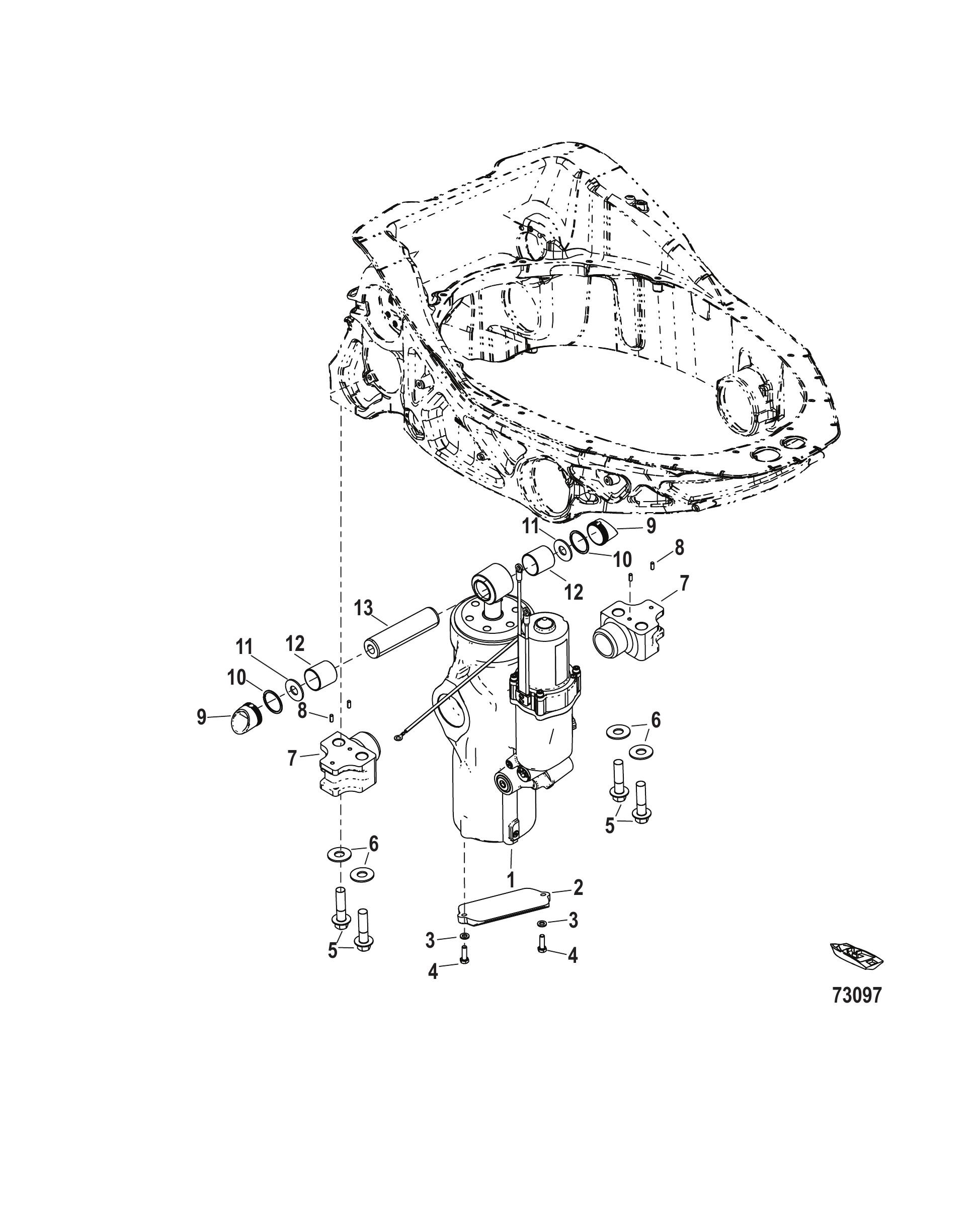 动力升降安装组件 Power Trim Mounting Components