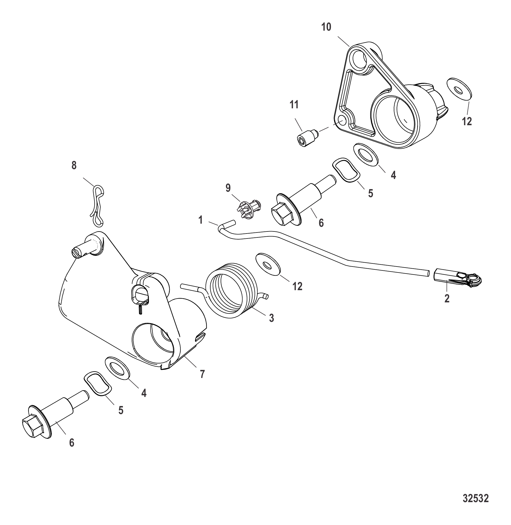 远程油门连杆 Throttle Linkage Remote
