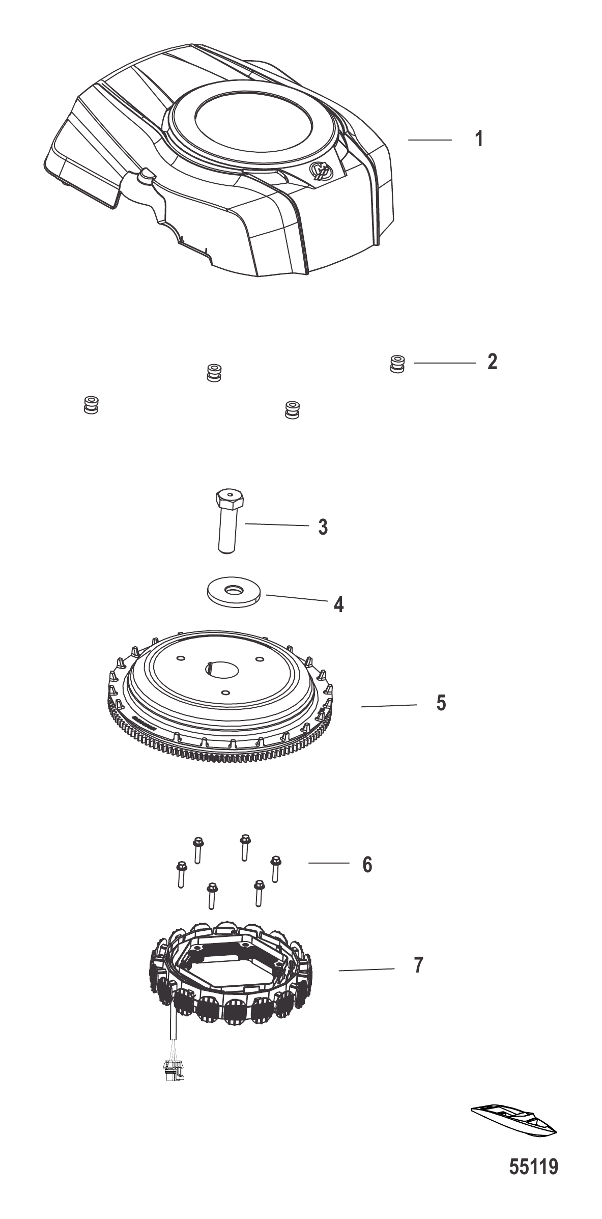 飞轮与盖 Flywheel and Cover