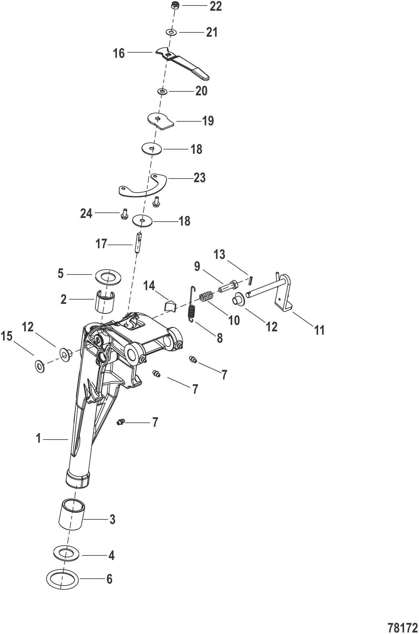 动力倾斜旋转支架 Swivel Bracket Power Tilt