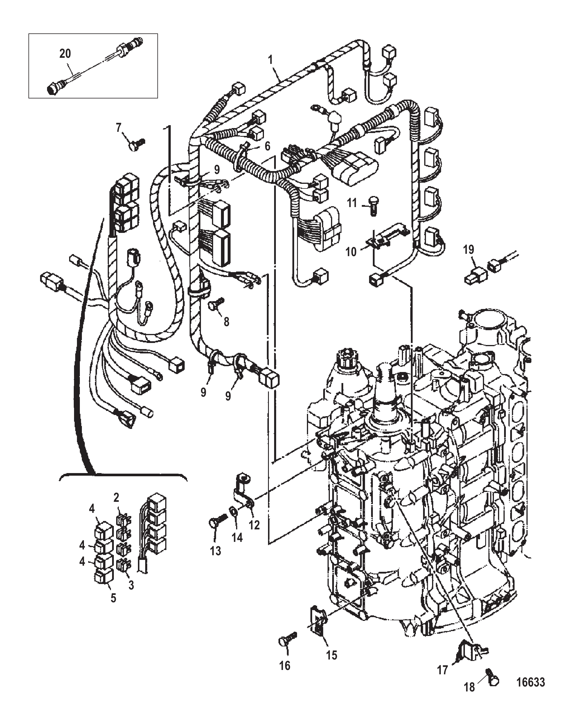 电气组件-发动机线束 Electrical Components Engine Wiring Harness
