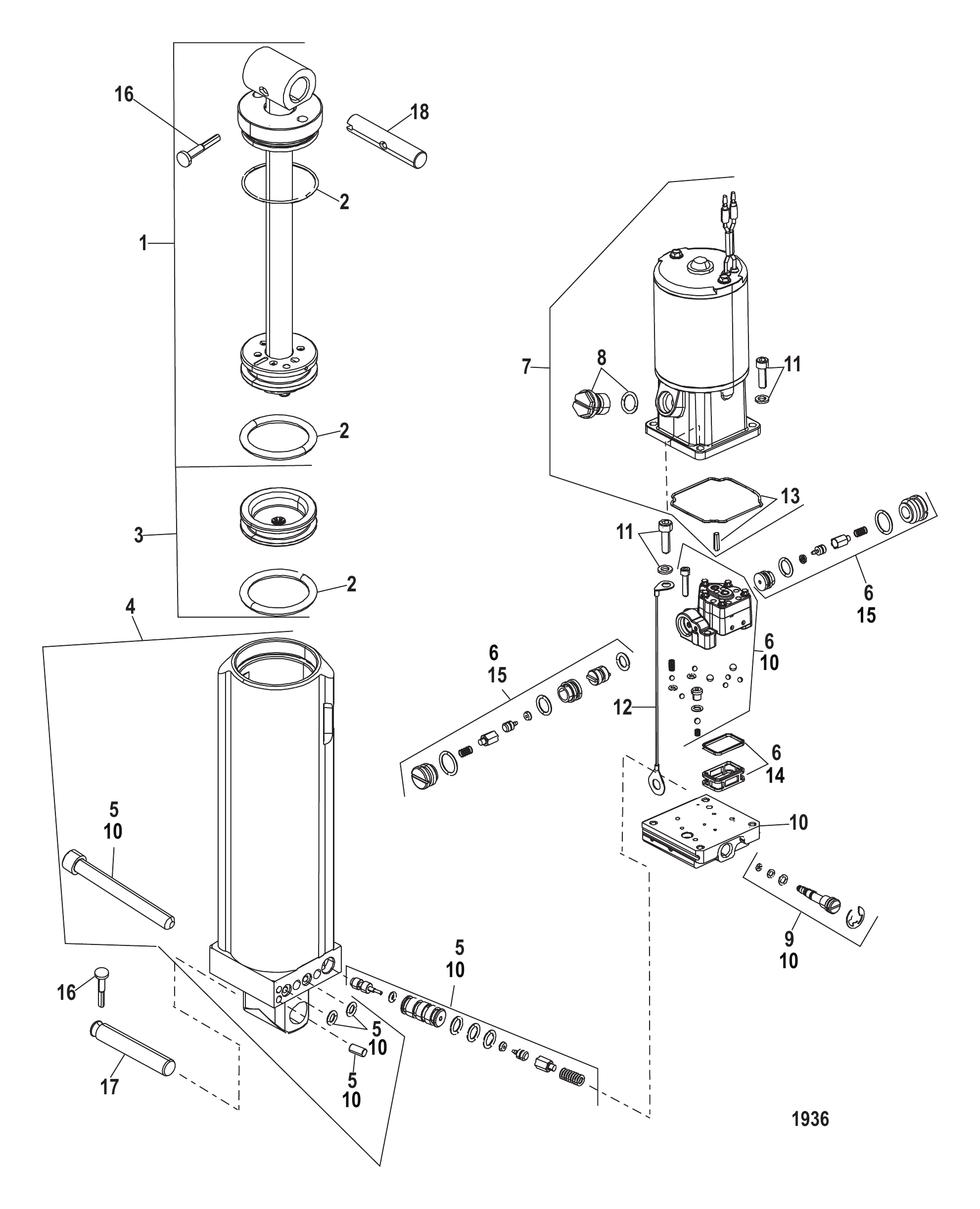 动力升降倾斜组件 Power Trim Components
