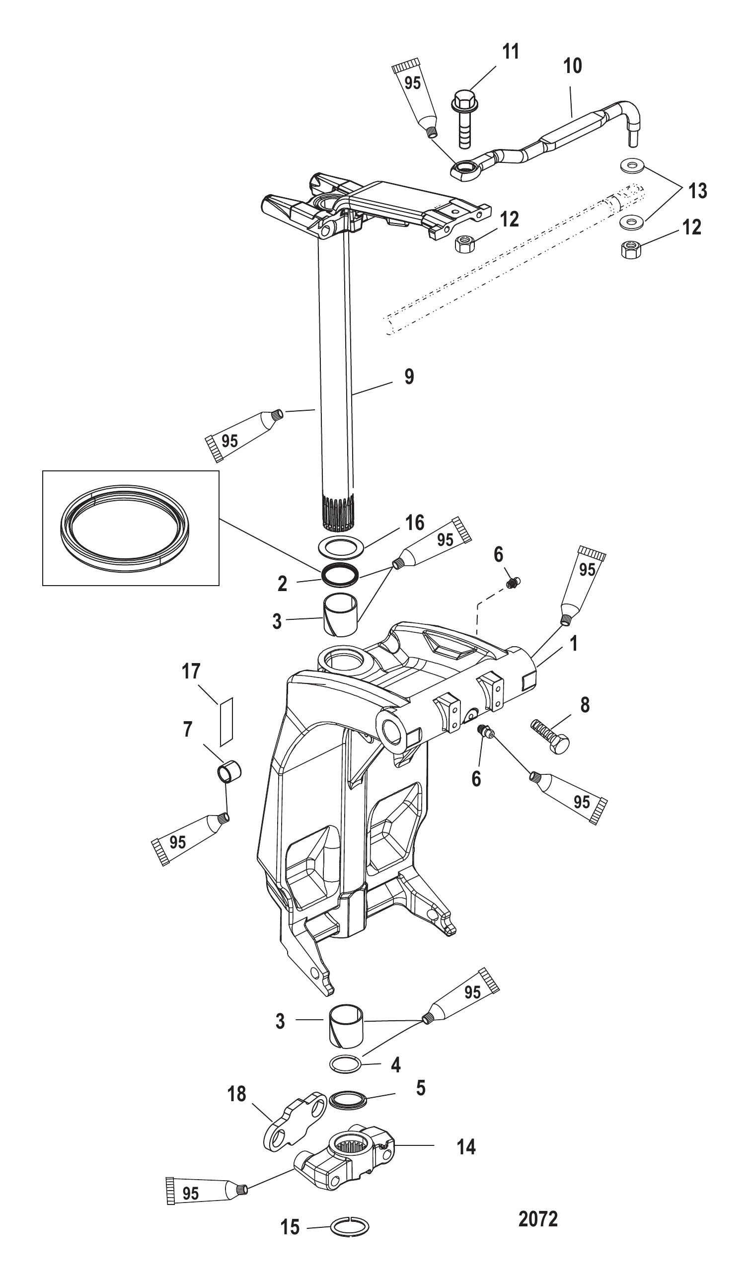旋转支架与转向臂 Swivel Bracket and Steering Arm