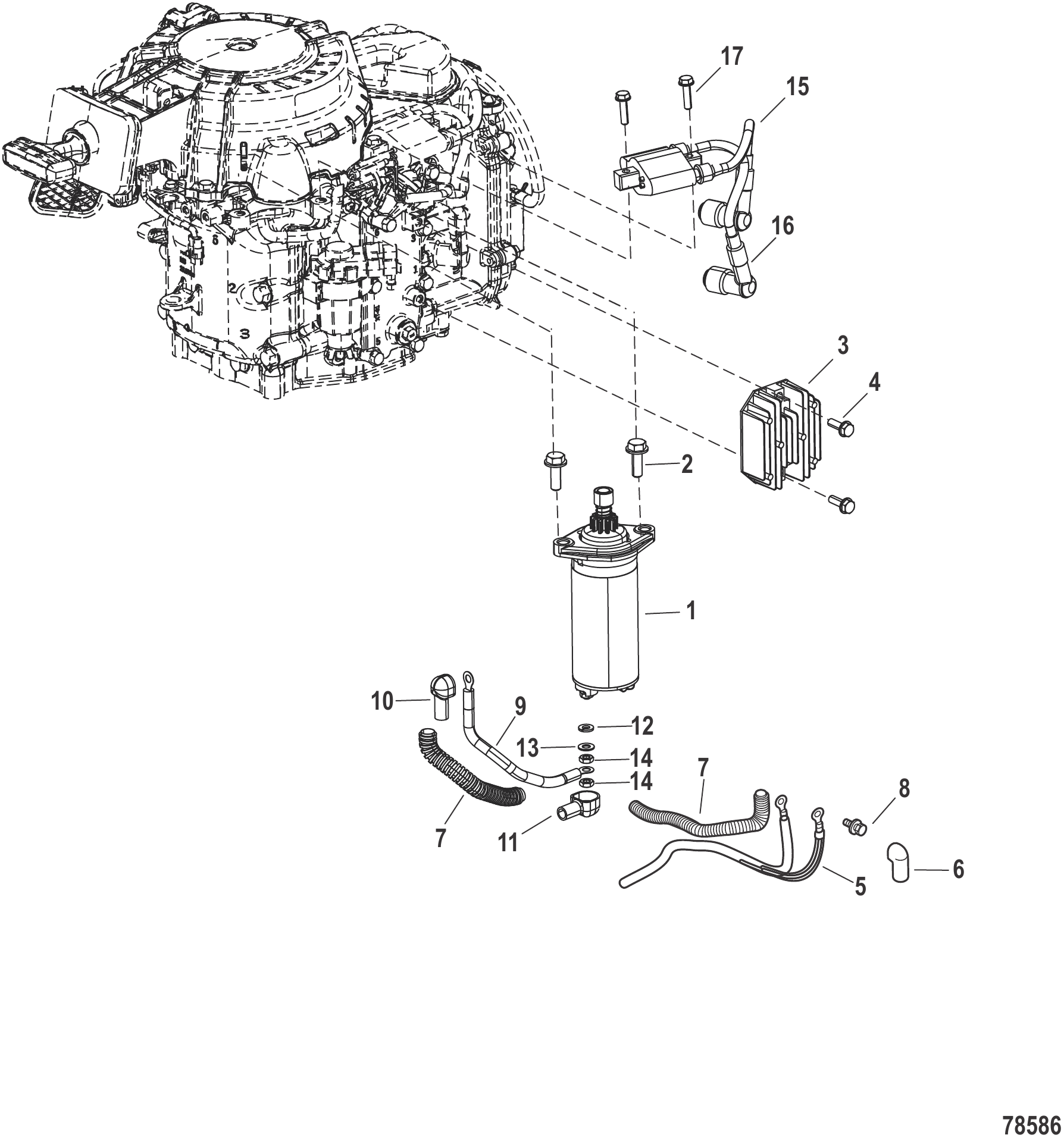 启动电机、整流器、点火线圈 Starting Starter Motor, Rectifier, Ignition Coil