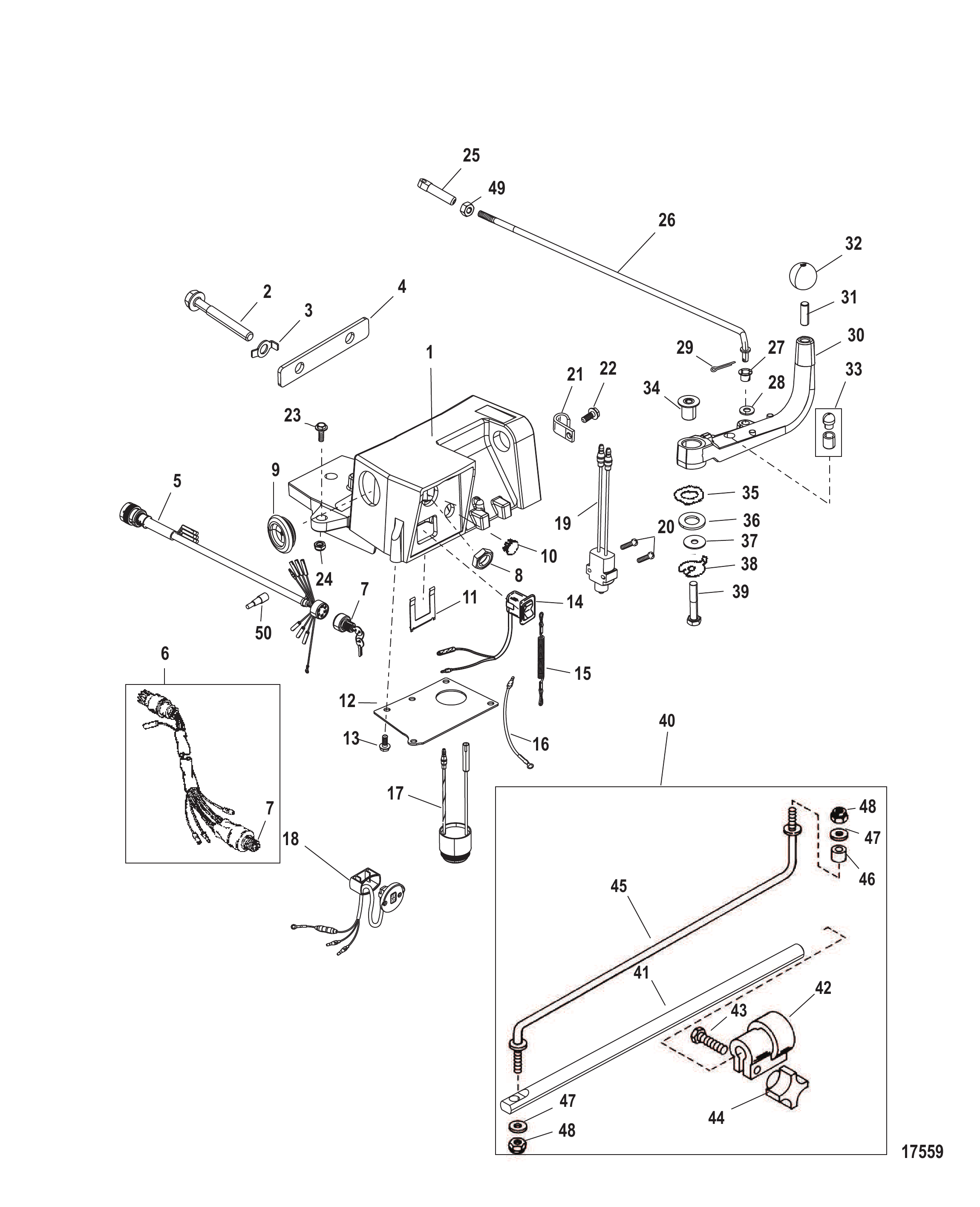 转向手柄套件组件 Steering Handle Kit Components