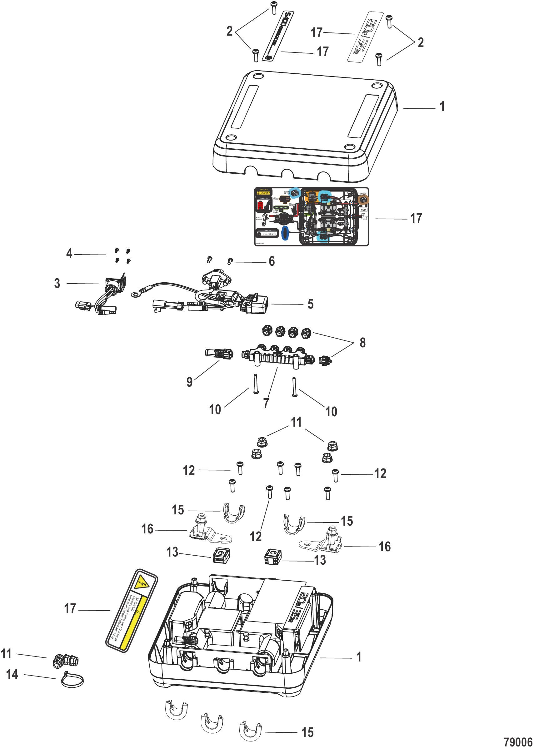 电源中心组件 5400瓦时 20e/35e型号 Power Center Components 5400 Wh, 20e/35e Models