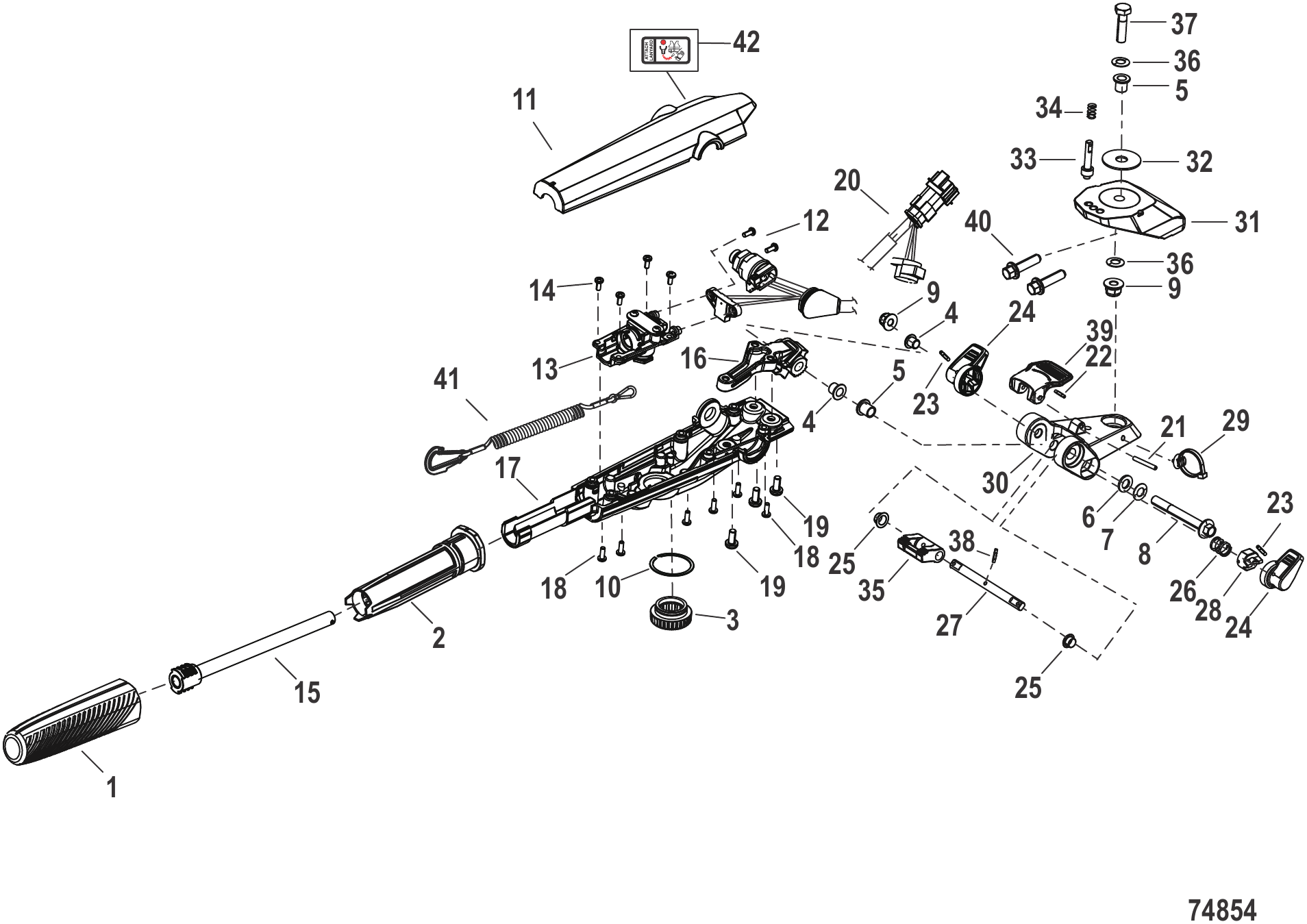 转向装置 舵柄型号 Steering Tiller Handle Models
