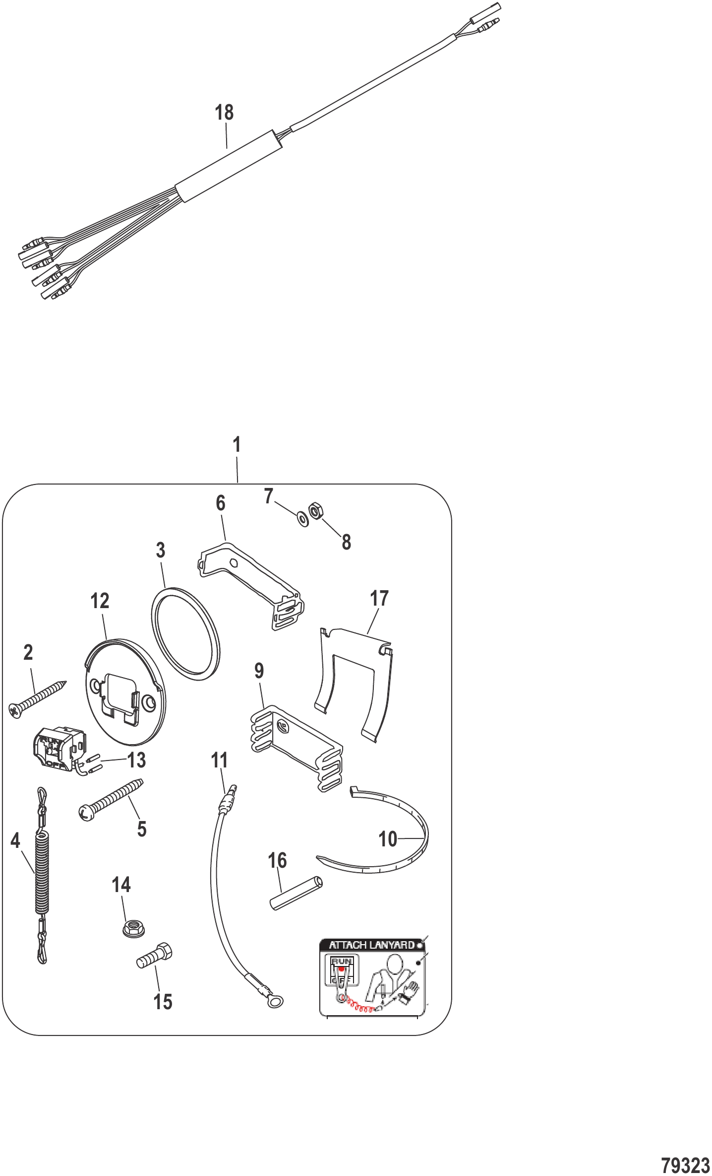 拉绳齐平/边框安装 Lanyard Flush/Bezel Mount