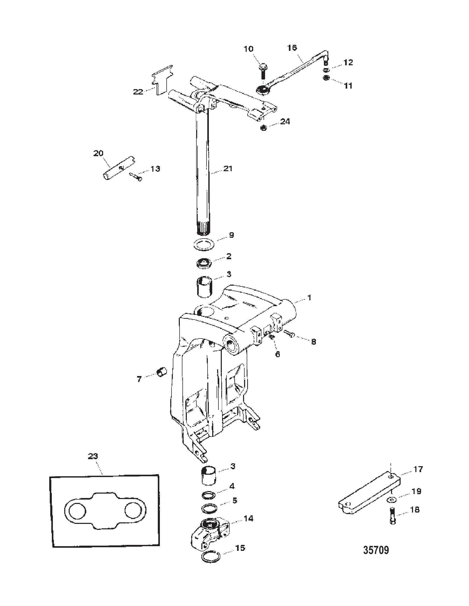 旋转支架与转向臂 Swivel Bracket and Steering Arm