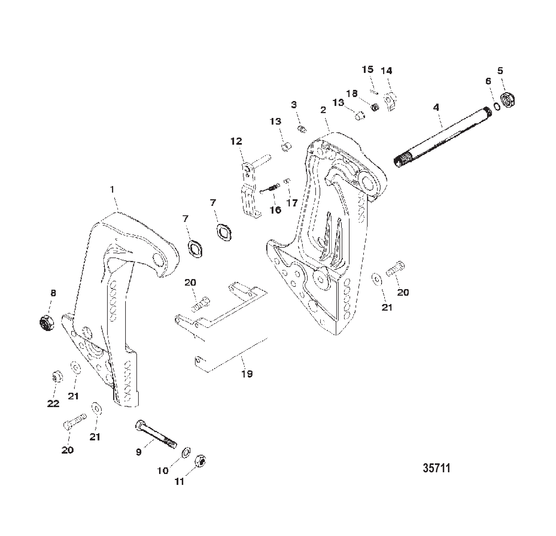 艉板支架 Transom Bracket