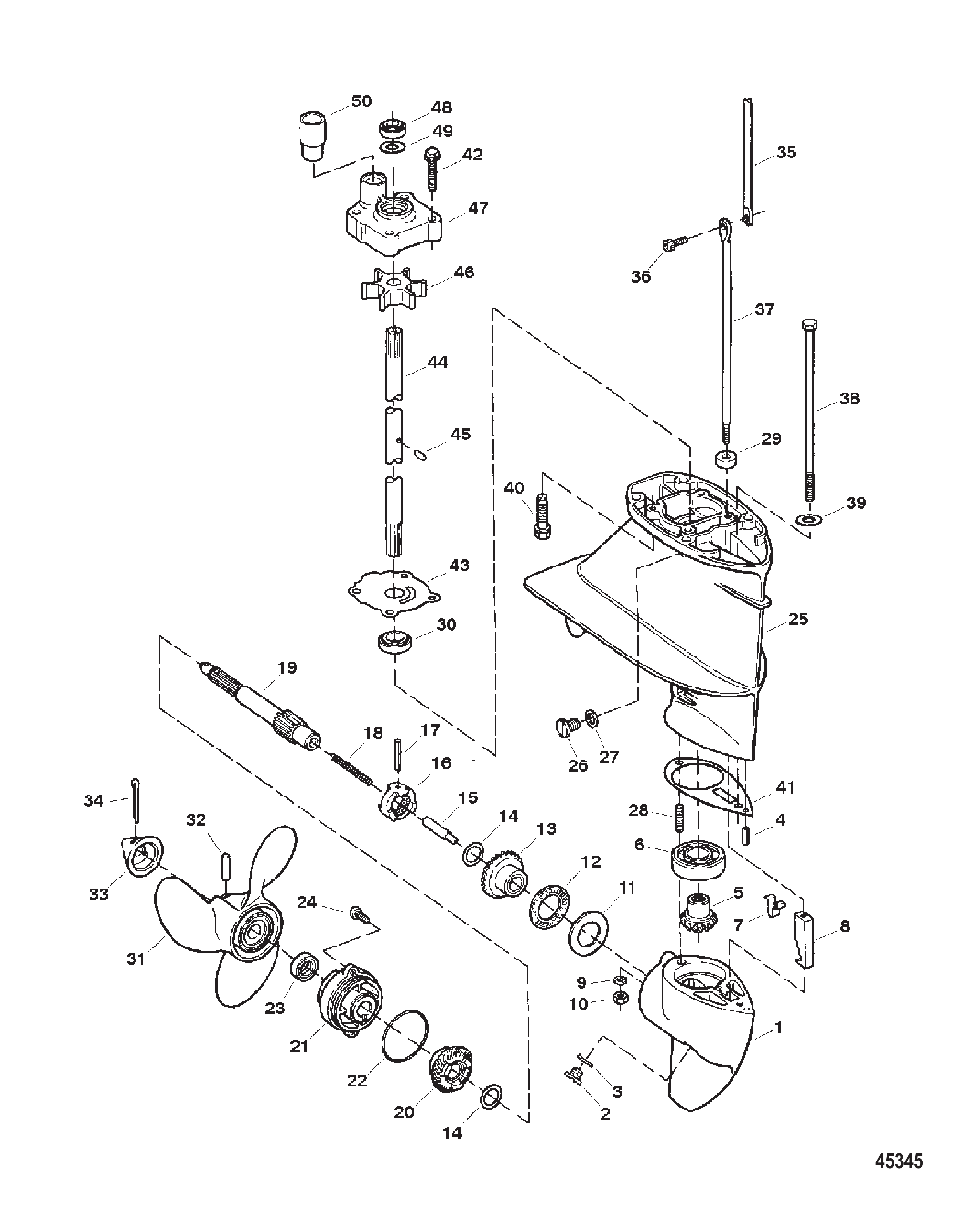 齿轮箱总成 Gear Housing Assembly