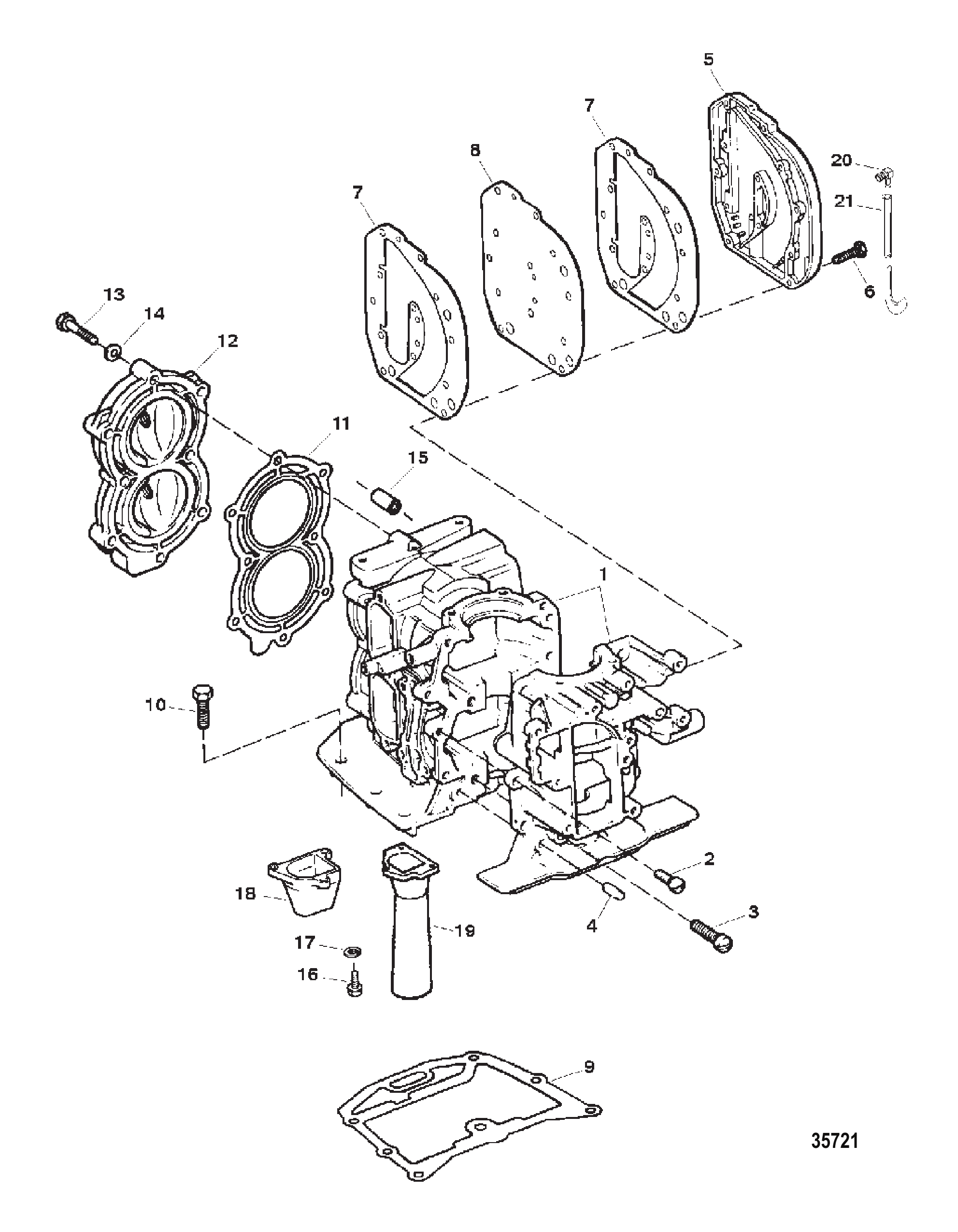 气缸体总成 CYLINDER BLOCK ASSEMBLY