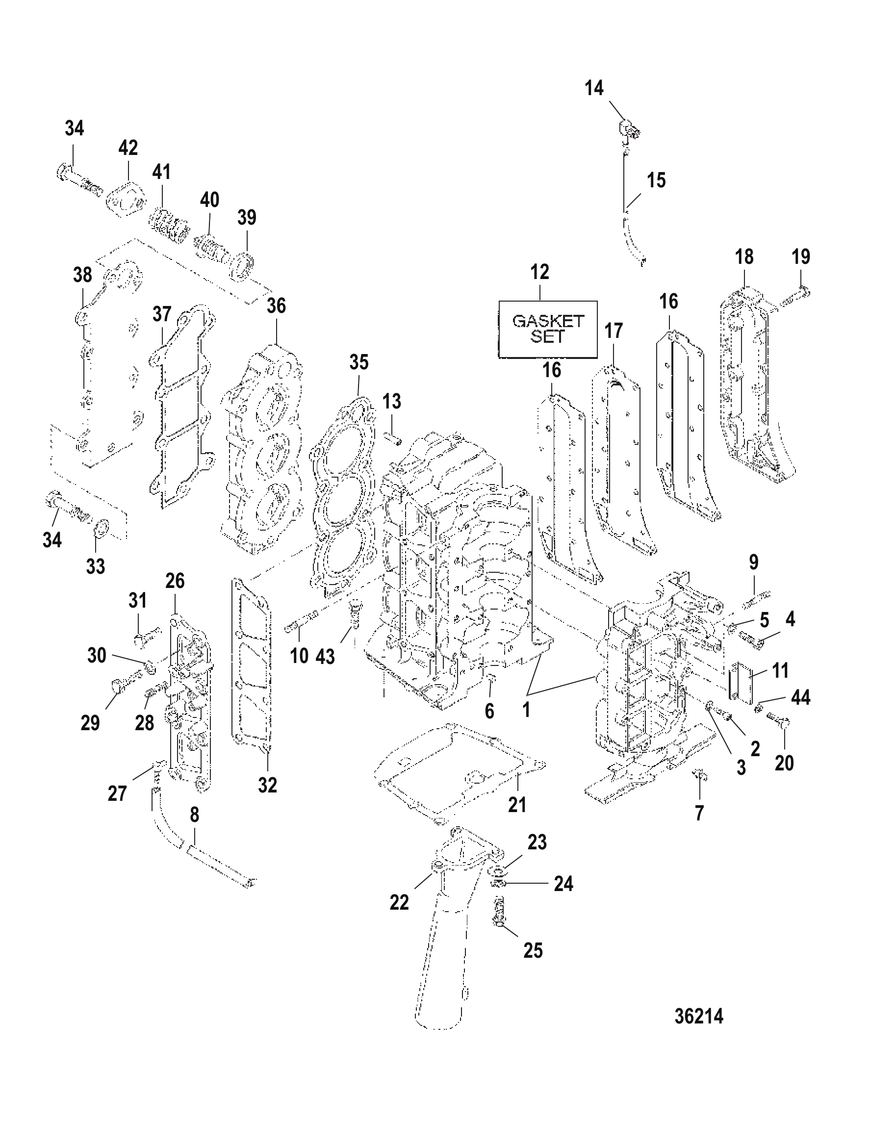 气缸体总成 Cylinder Block Assembly