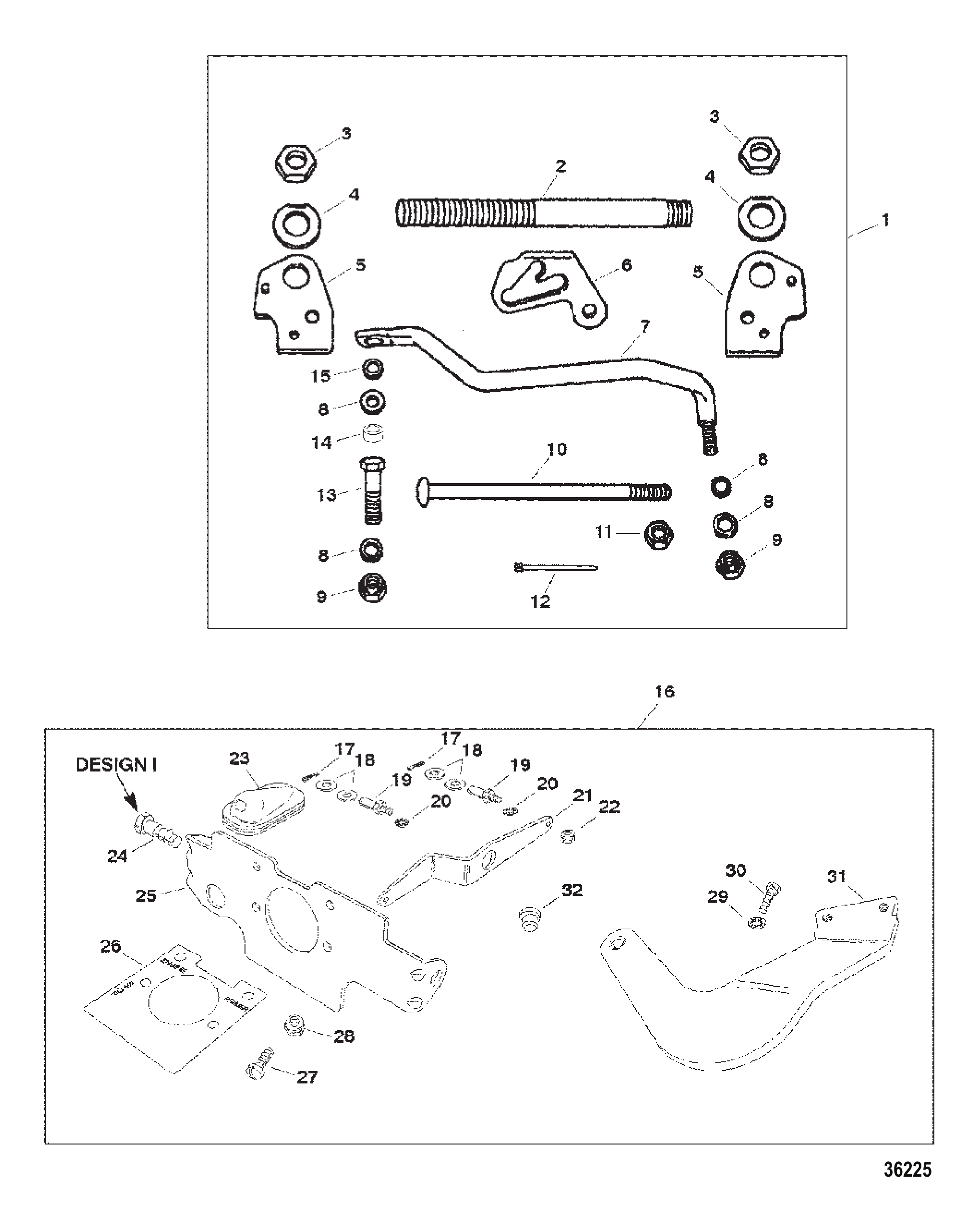 遥控联动装置(830771A4)(设计I型) REMOTE CONTROL LINKAGE (830771A4) (DESIGN I)