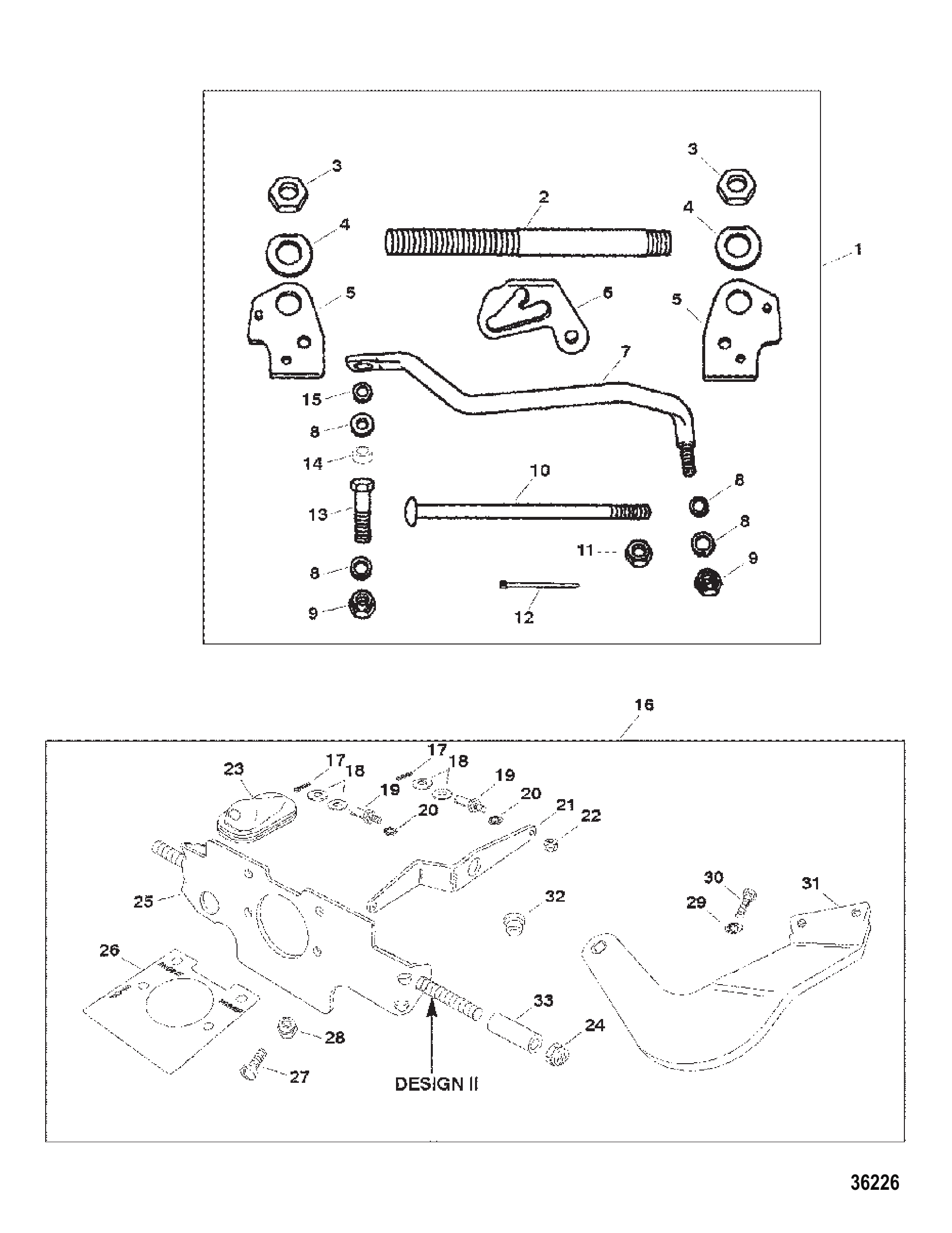 遥控联动装置(830771A7)(设计II型) REMOTE CONTROL LINKAGE (830771A7) (DESIGN II)