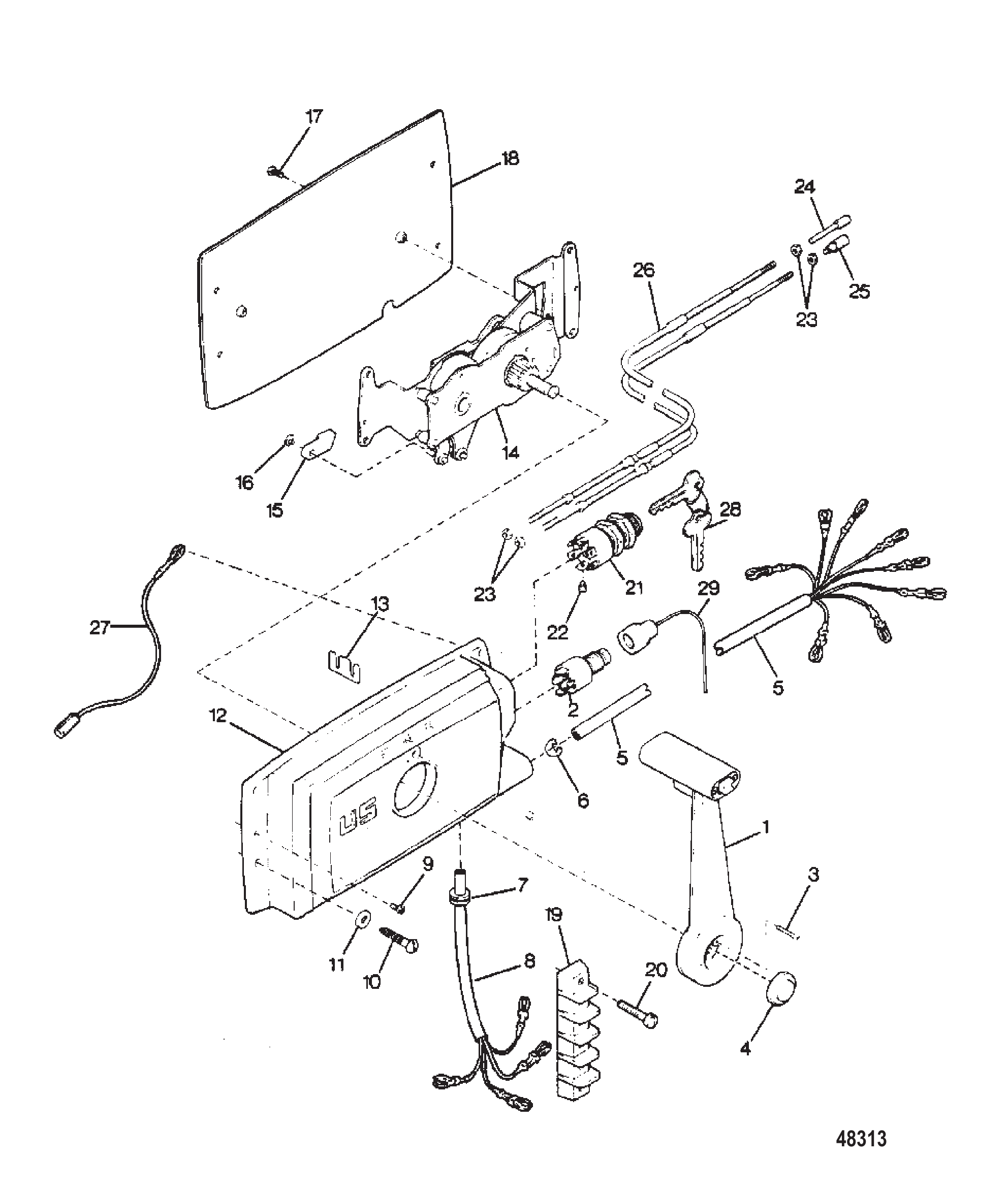 遥控装置型号5H199 Remote Control Model 5H199
