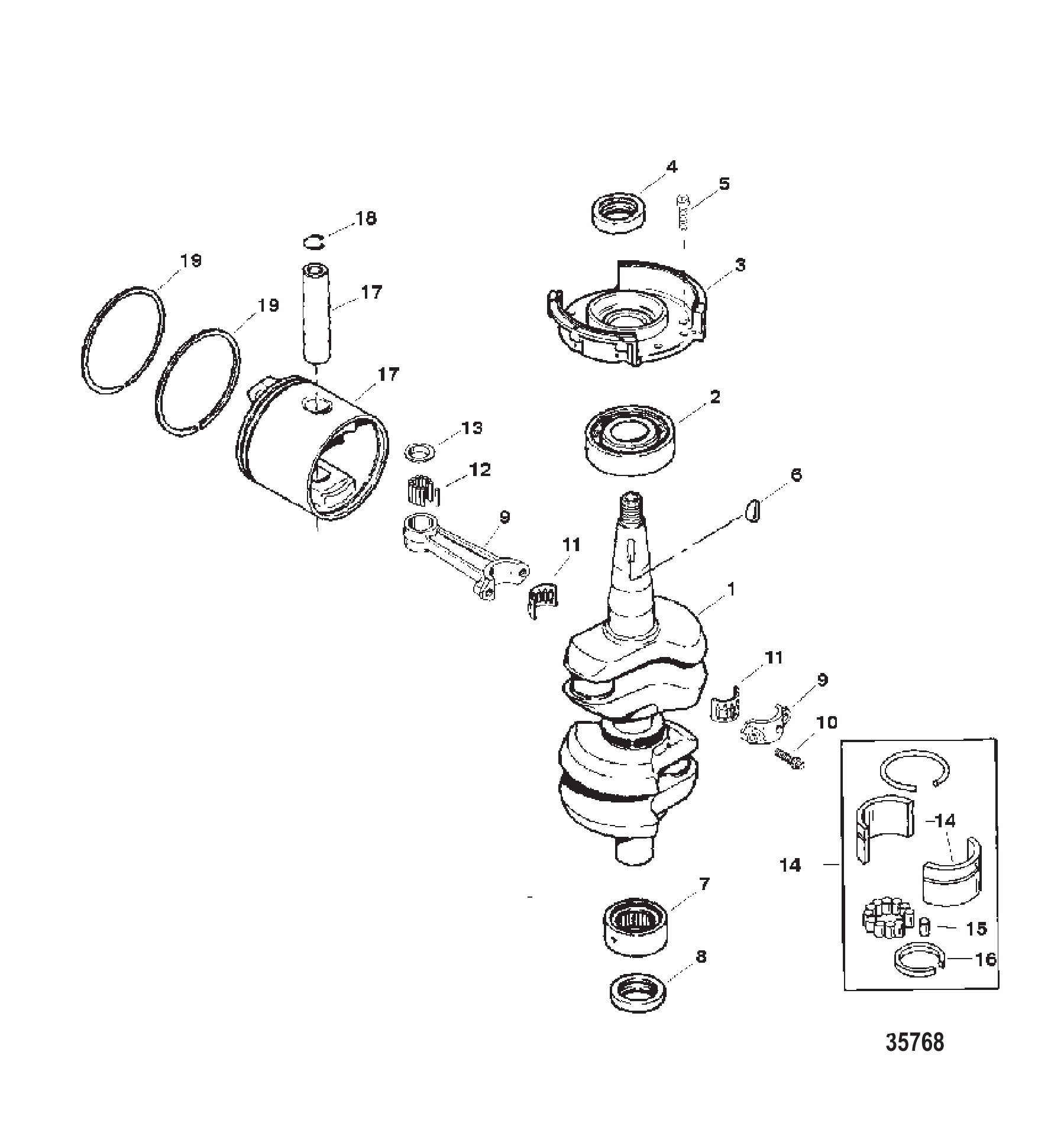 曲轴、活塞及连杆 Crankshaft, Pistons and Connecting Rods