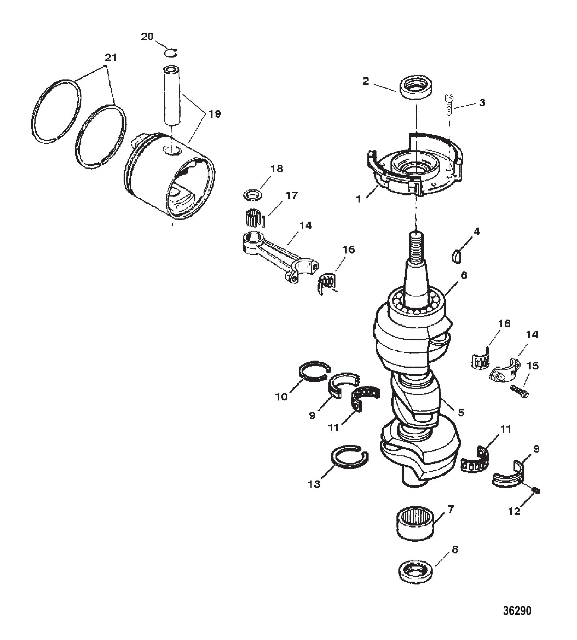 曲轴与活塞 CRANKSHAFT AND PISTON