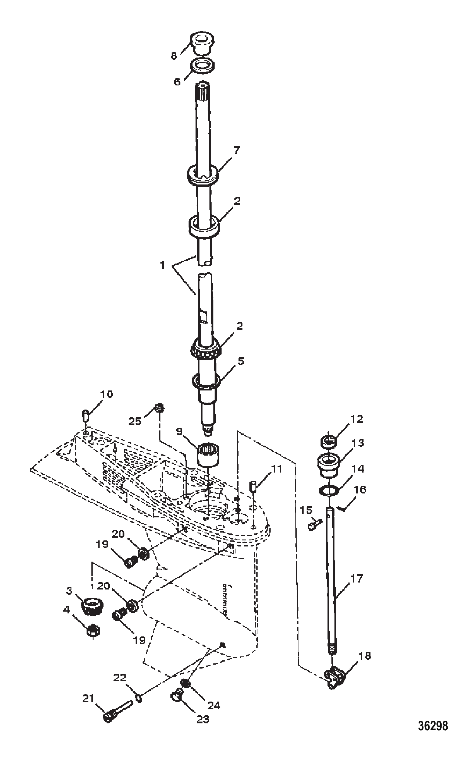 驱动轴与下档位组件 DRIVESHAFT AND LOWER SHIFT COMPONENTS
