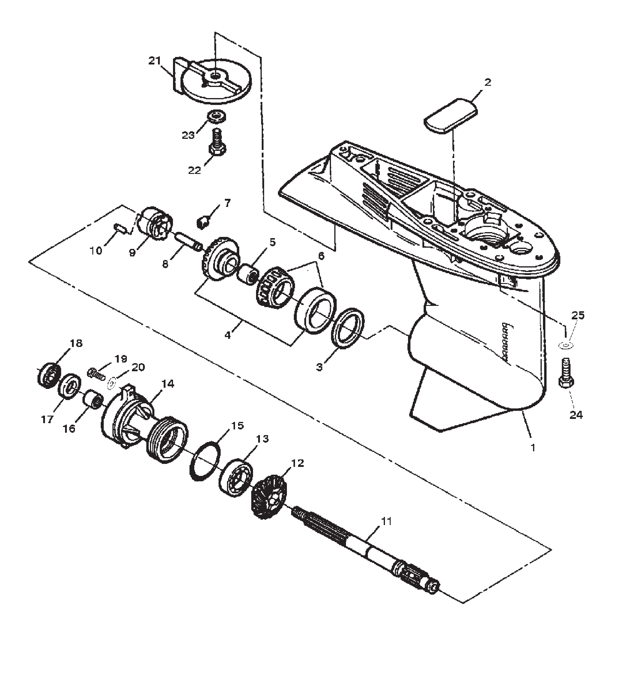 齿轮箱总成 GEAR HOUSING ASSEMBLY
