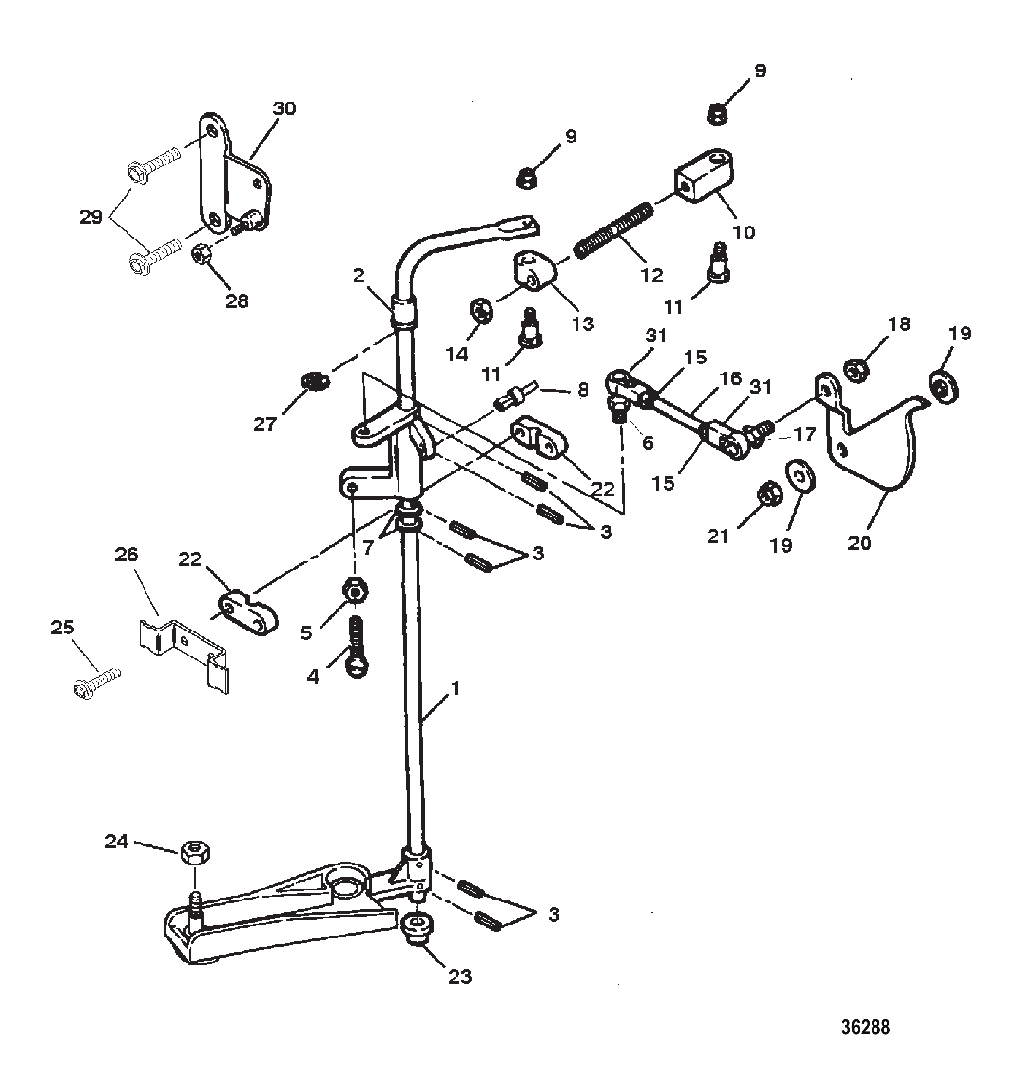 塔轴总成 TOWERSHAFT ASSEMBLY