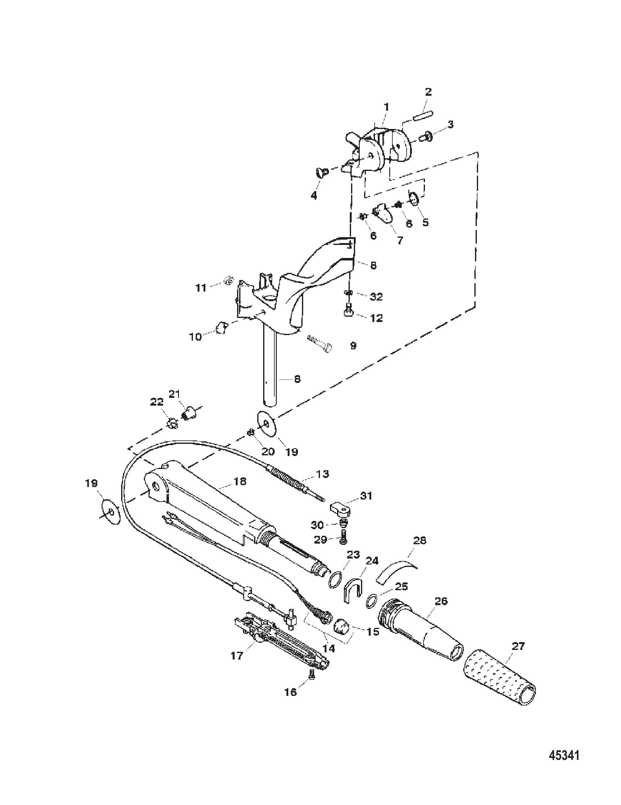 转向手柄/旋转式油门 Steering Handle / Twist Grip Throttle