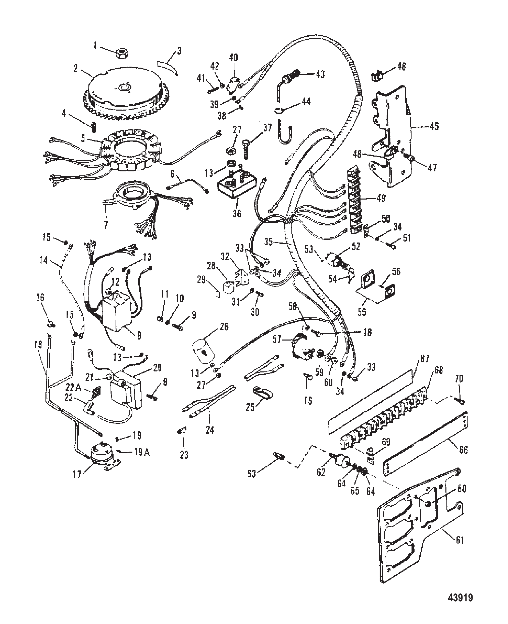 点火组件（91E型号） Ignition Components (91E Models)